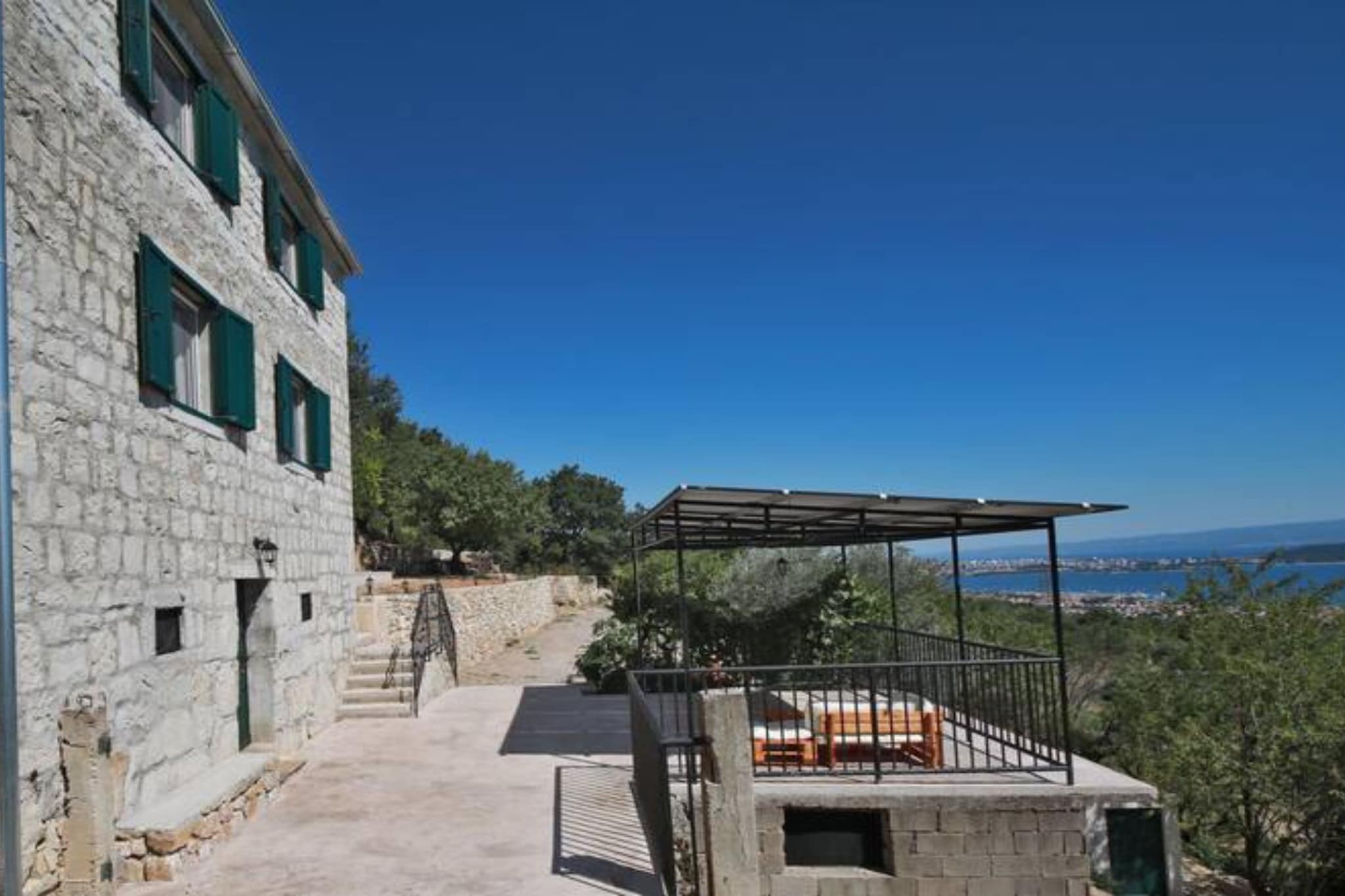Stone House Bay View Kaštela - Two Bedroom House with Pool-Extérieur