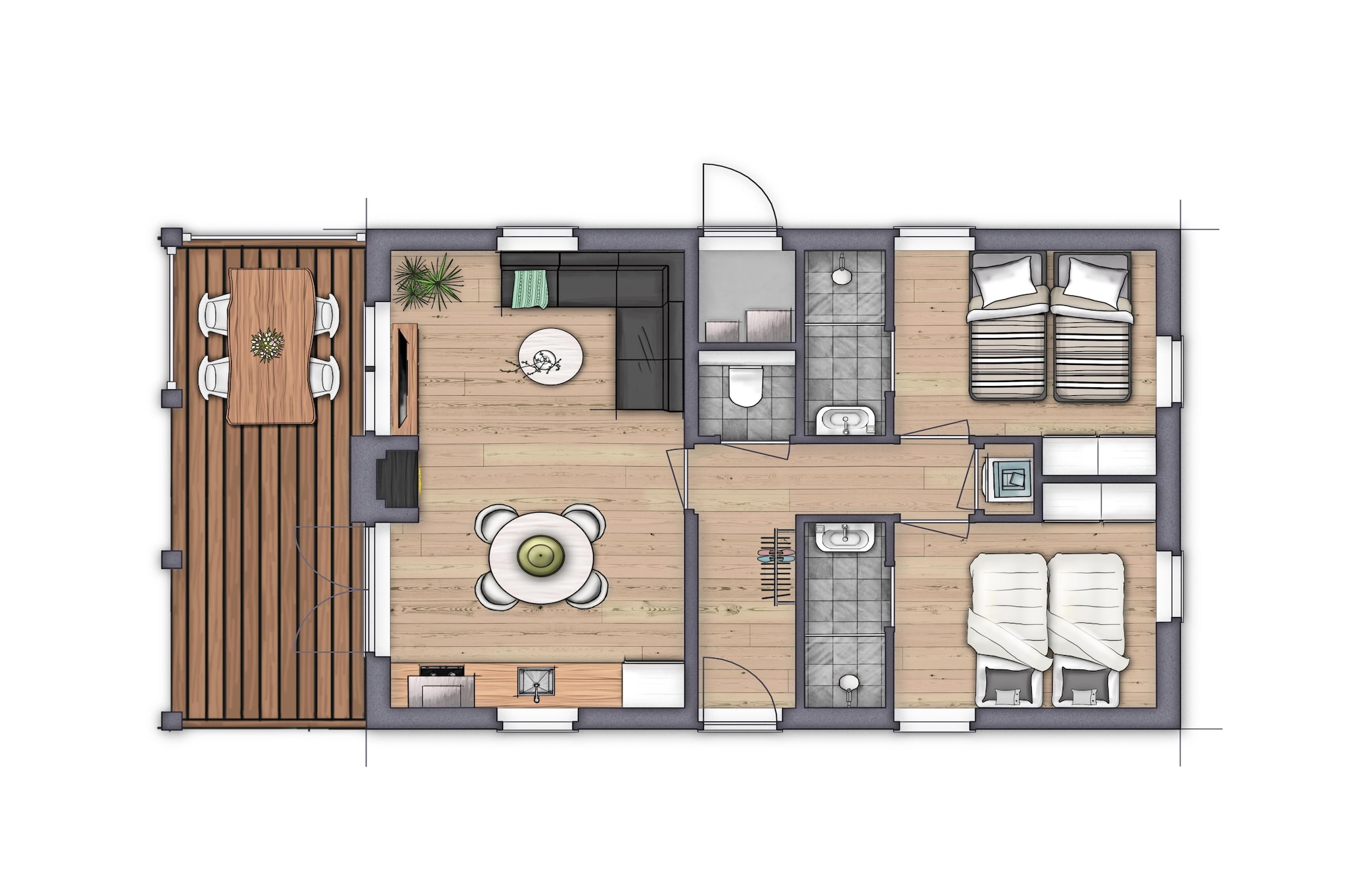 Bungalowpark de Gouden Spar 6-Plattegrond