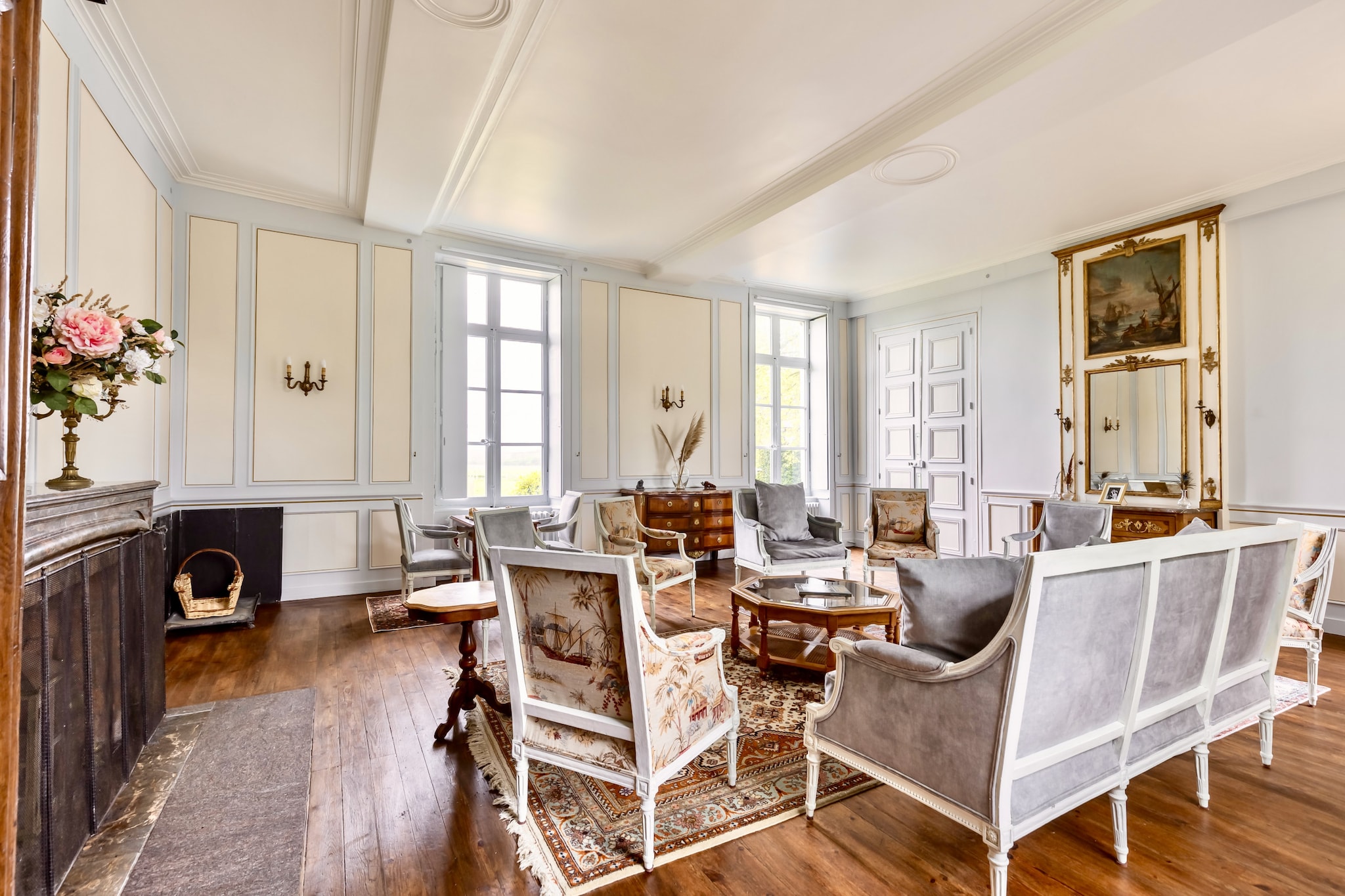 Château de Marigné - 15p - Rêve au Mans-Woonkamer