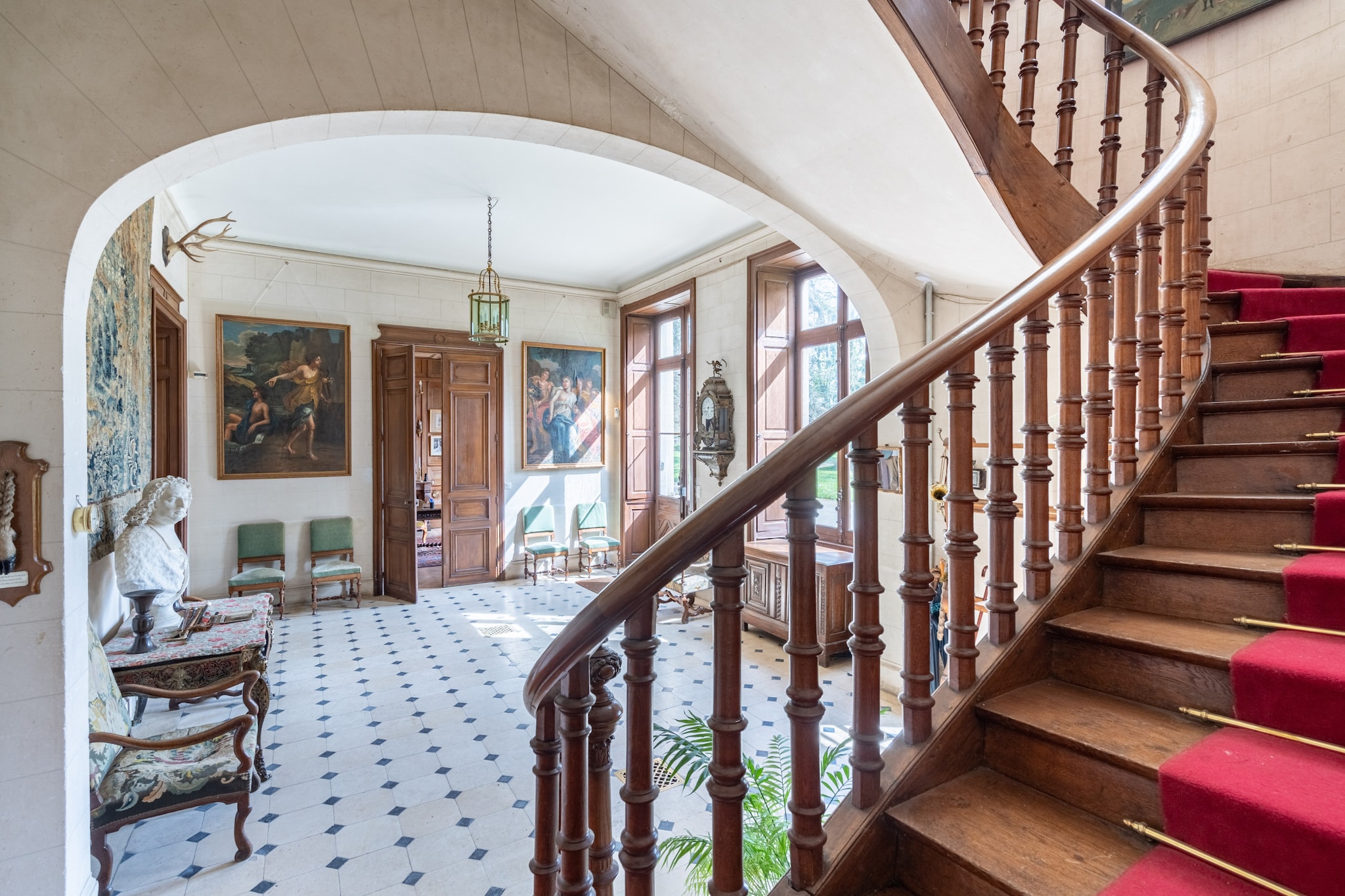 Château de Dangeul - Authentique - 14 pers. - Rêve-Hal-ontvangst