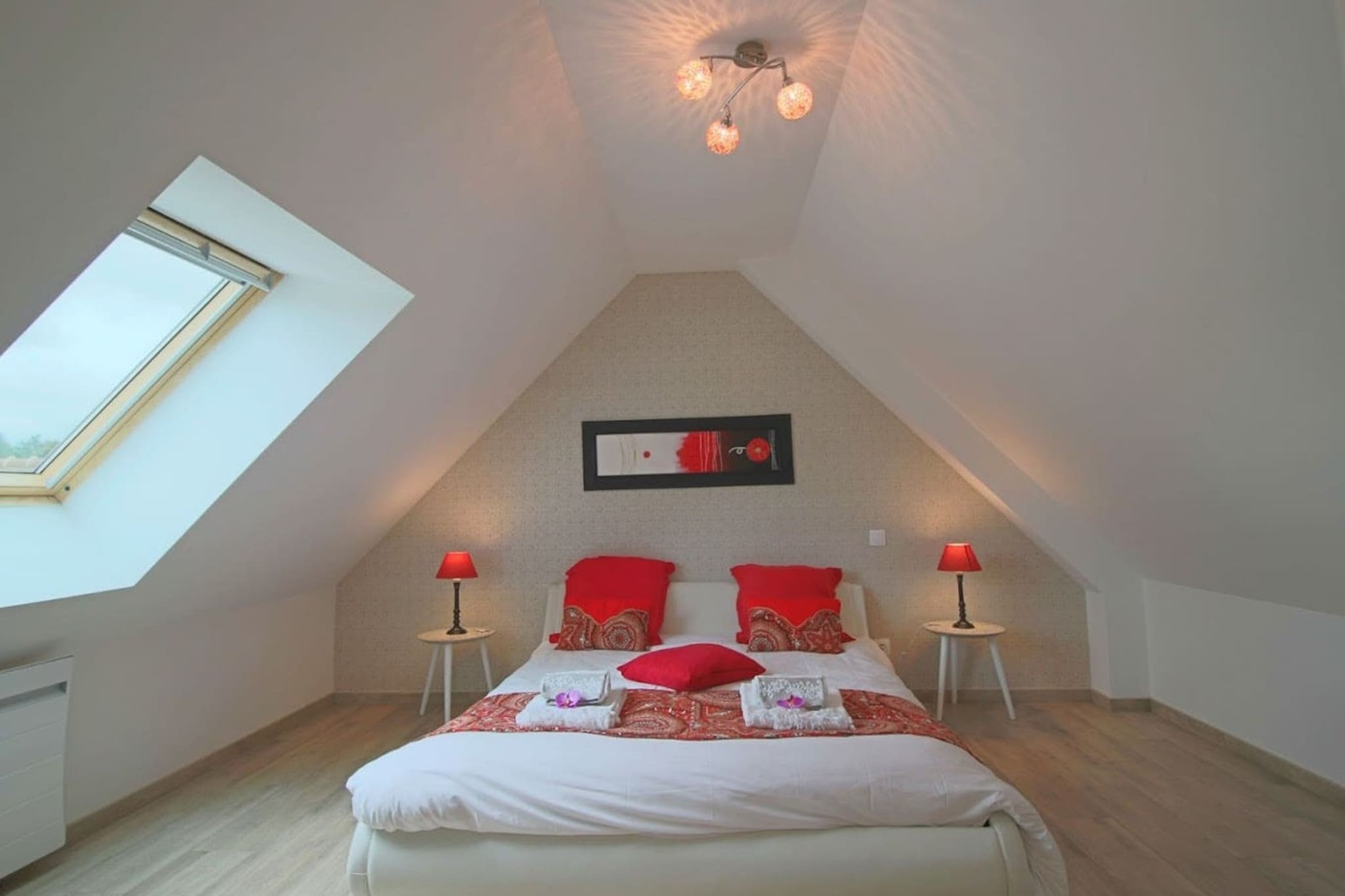 Arnage - Corner - Lodge - Piscine - Rêve au Mans-Schlafzimmer