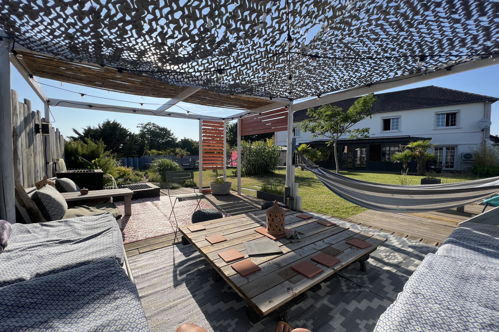 Villa Cap Ferret - 10pers - Piscine - Rêve au Mans-Terrasbalkon
