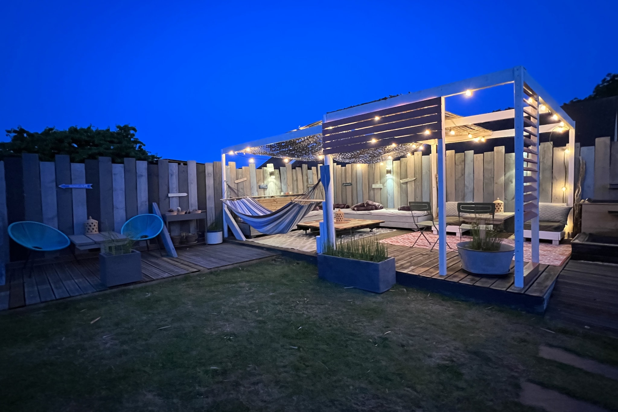 Villa Cap Ferret - 10pers - Piscine - Rêve au Mans-Terrasbalkon