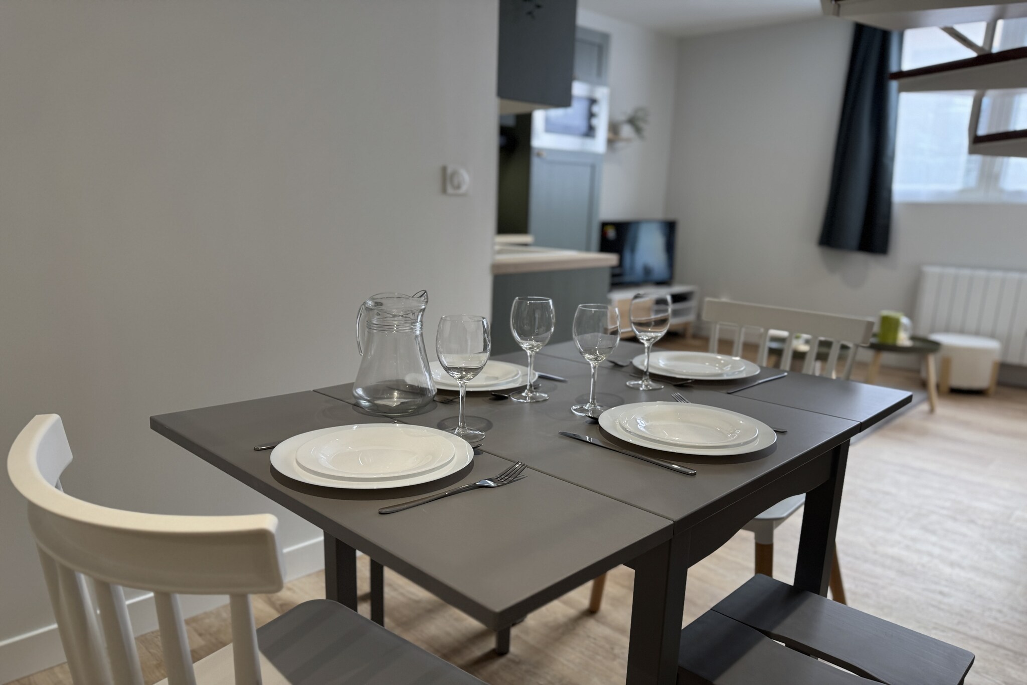 Le Douplex - 4pers - Hyper Centre - Rêve au Mans-Eetkamer