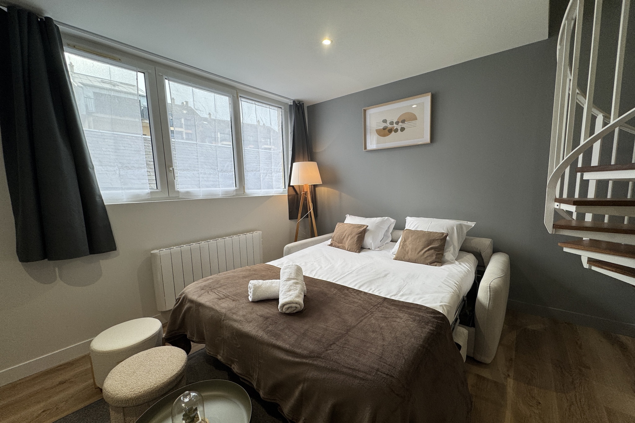 Le Douplex - 4pers - Hyper Centre - Rêve au Mans-Slaapkamer