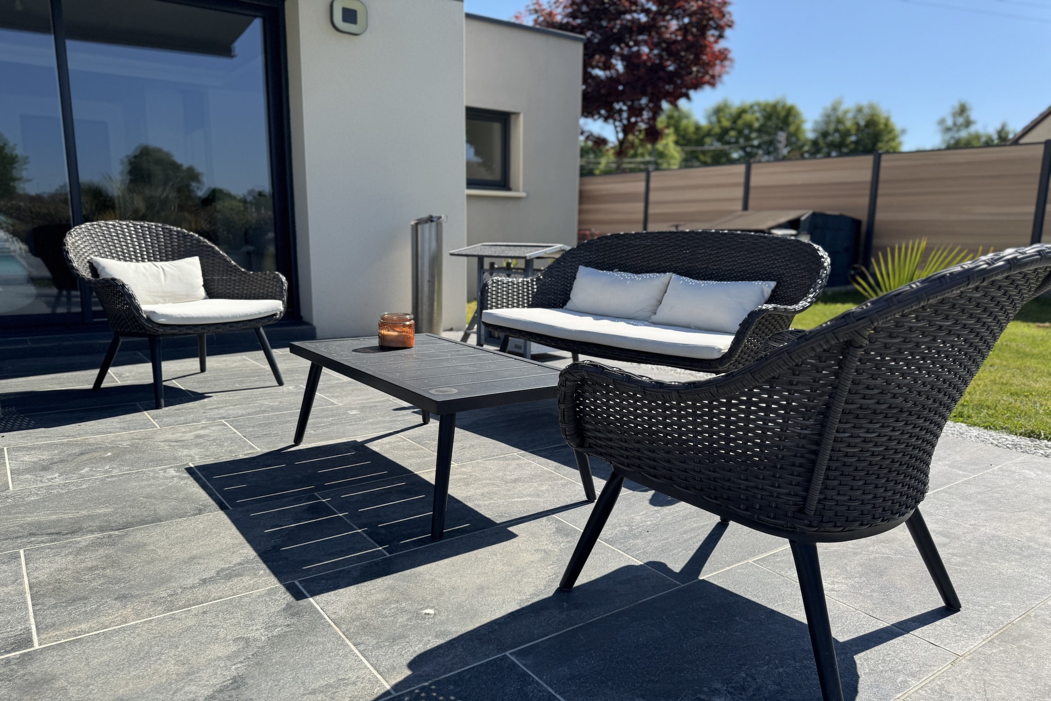 La Villa DS - 9pers - Piscine - Rêve au Mans-Terrasbalkon