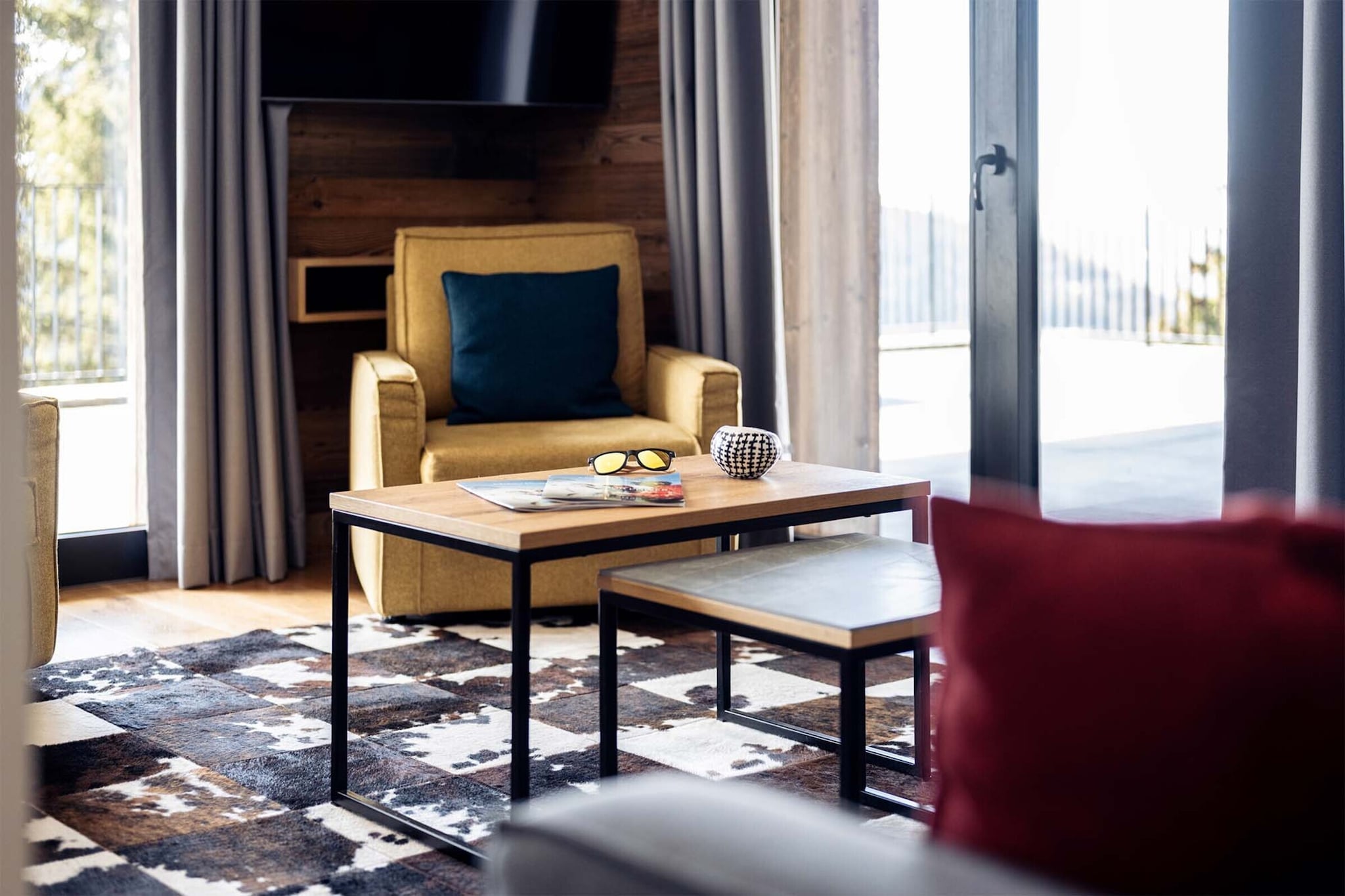 Apartment No 2 3 rooms  2 cabins-Woonkamer