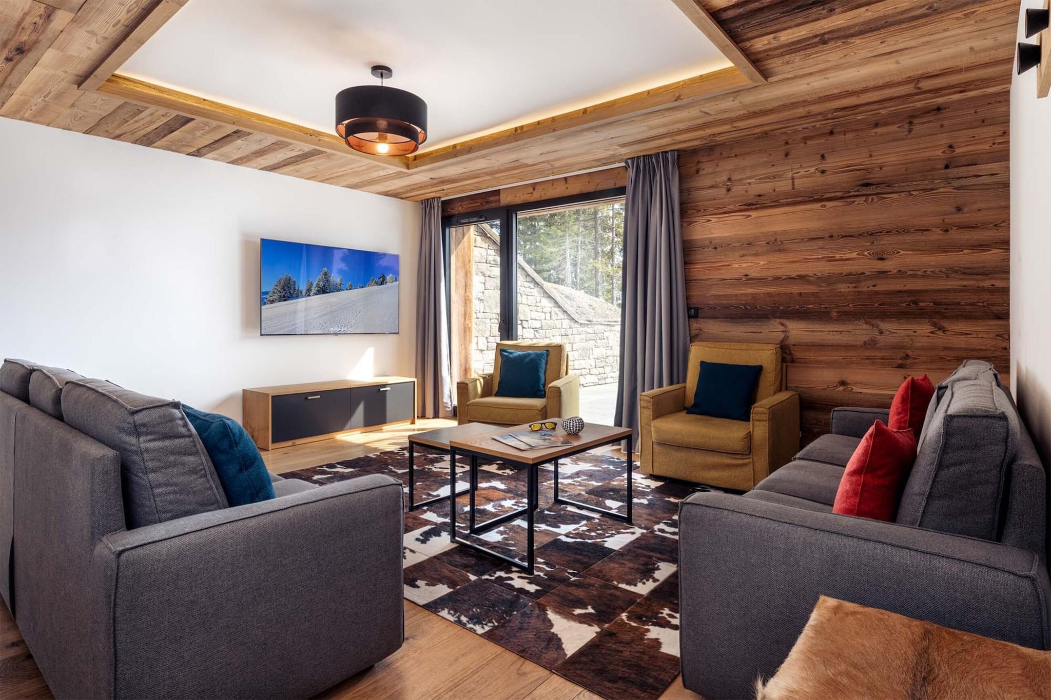 Apartment No 1 4-room duplex  2 cabins