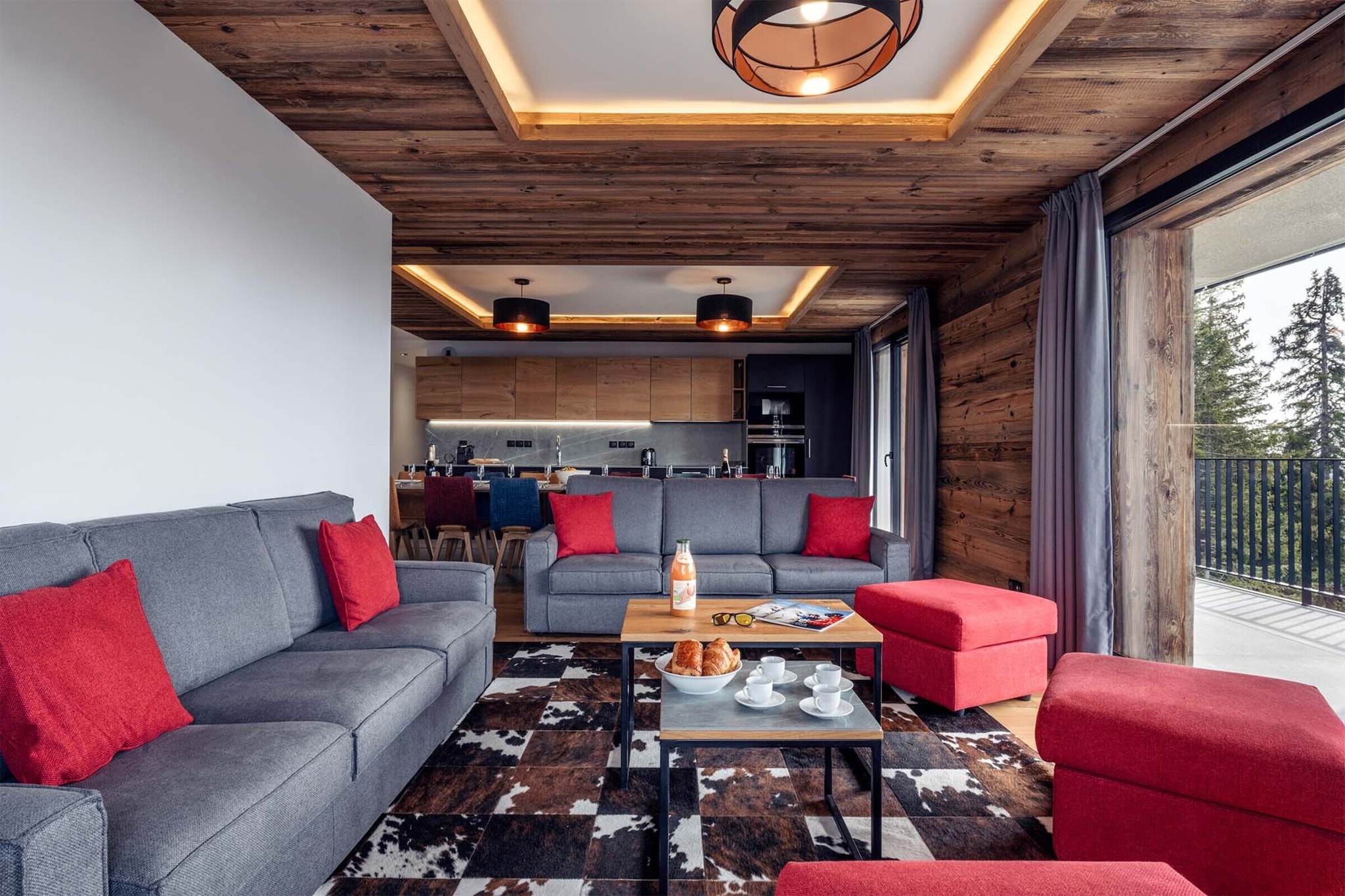 Apartment No 4 6 rooms  cabin-Woonkamer