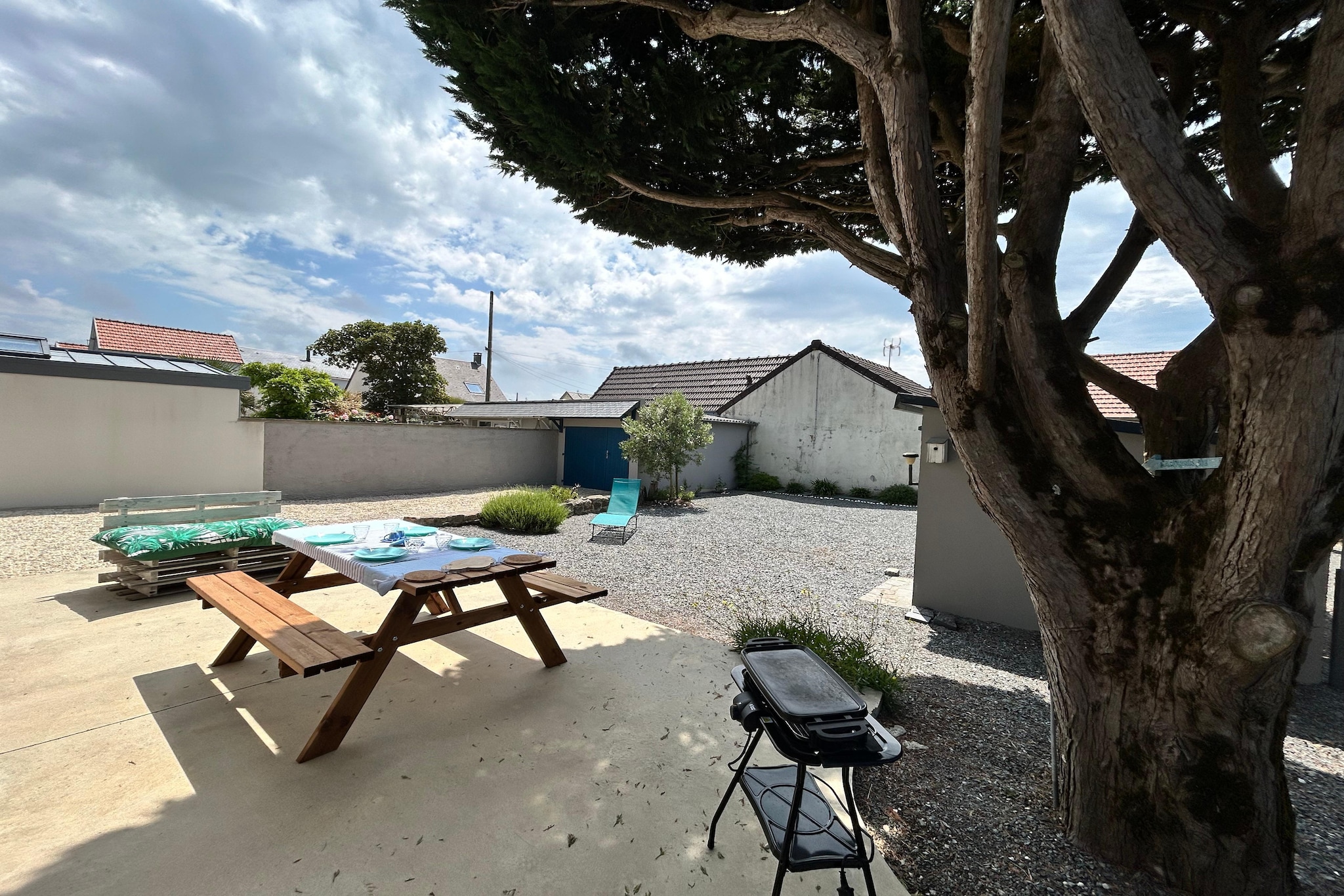 Maison plain-pied Saint-Martin de Bréhal-Terrace balcony