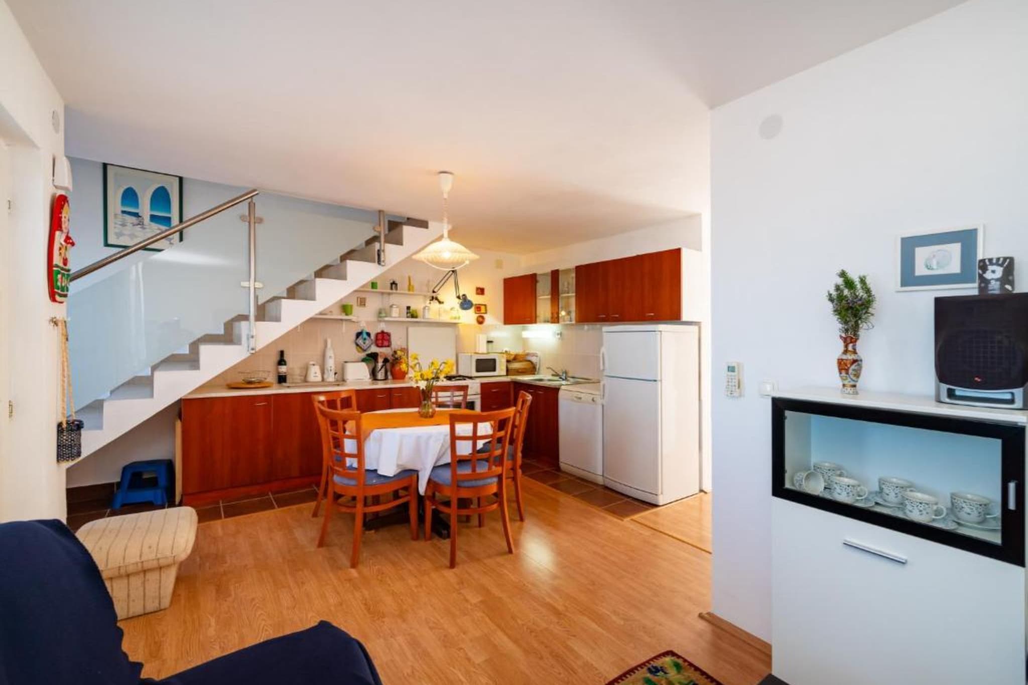 Holiday Home Rovanjska - Three Bedroom House with Sea View-Esszimmer