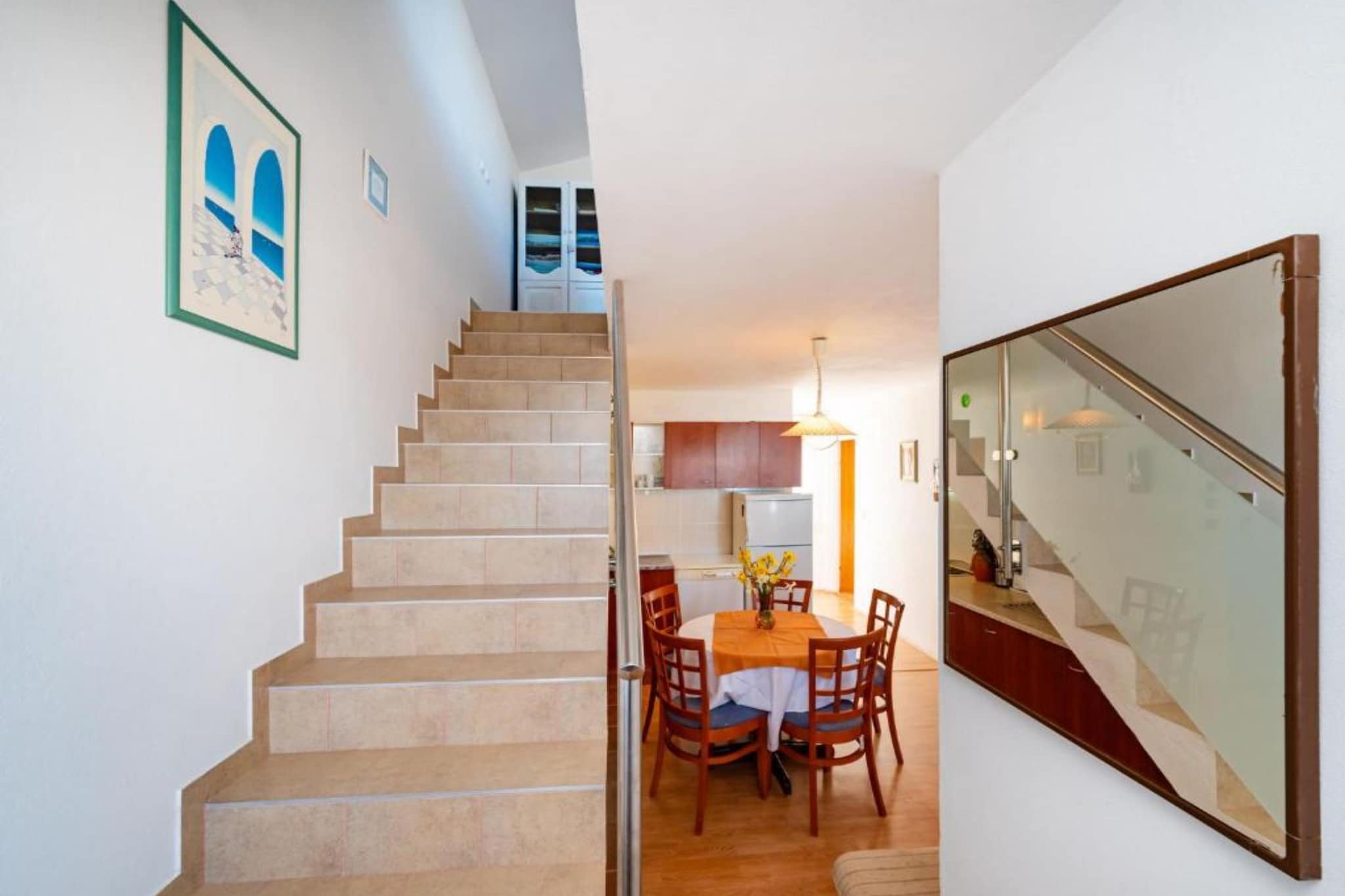 Holiday Home Rovanjska - Three Bedroom House with Sea View-Treppe