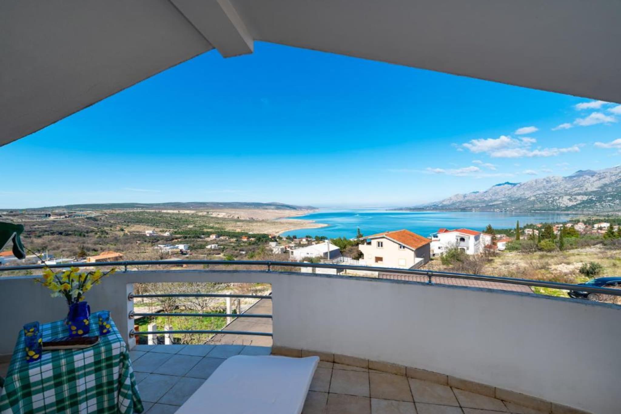 Holiday Home Rovanjska - Three Bedroom House with Sea View-Terrassenbalkon