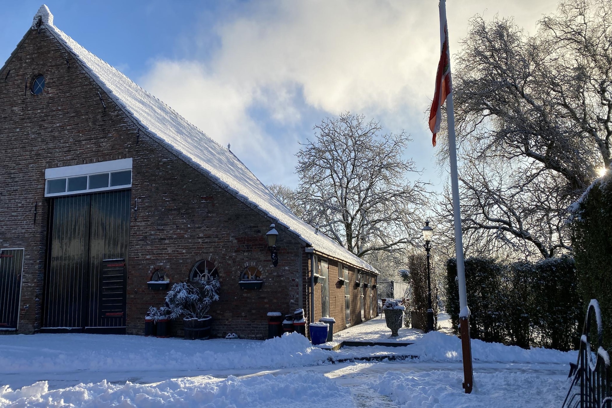 De Hofstede-Exterior in winter