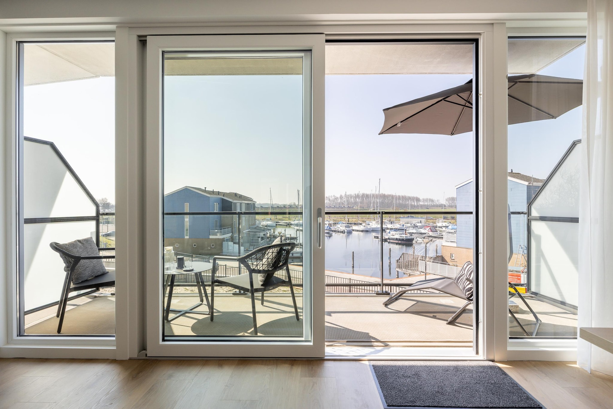 Havenzicht 8A Kortgene-Terrassenbalkon