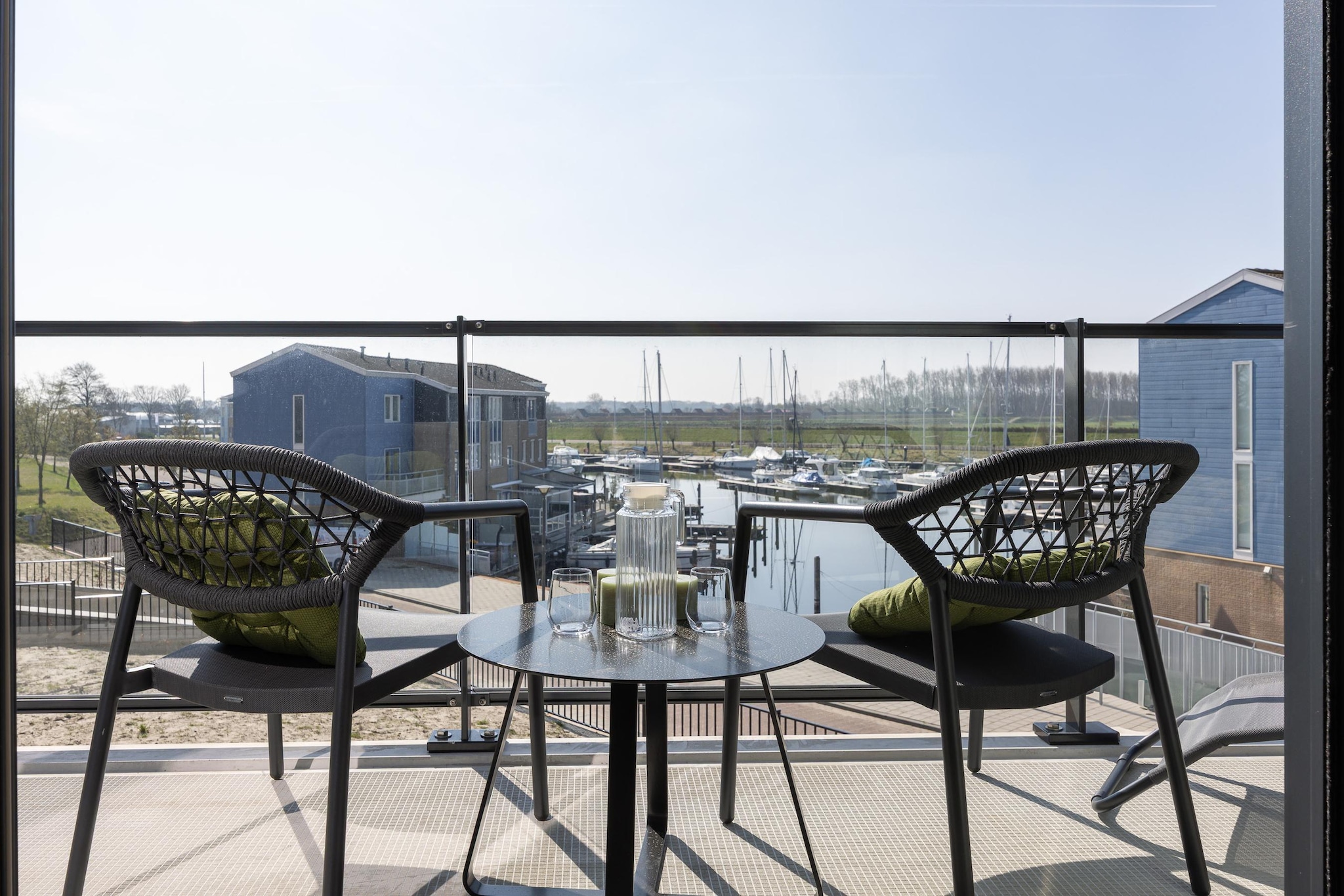 Havenzicht 8 Kortgene-Terrassenbalkon
