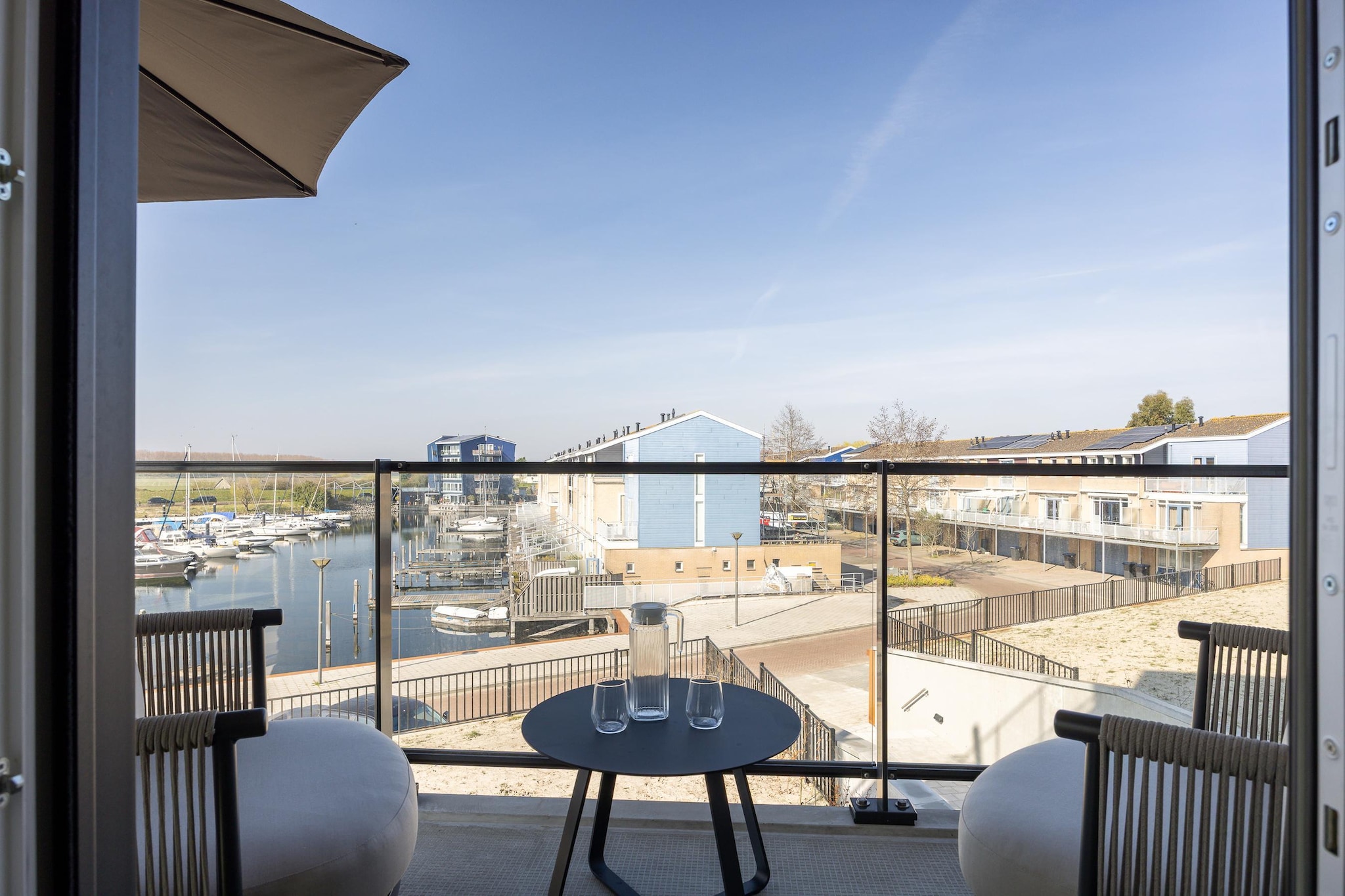 Havenzicht 10B Kortgene-Terrassenbalkon