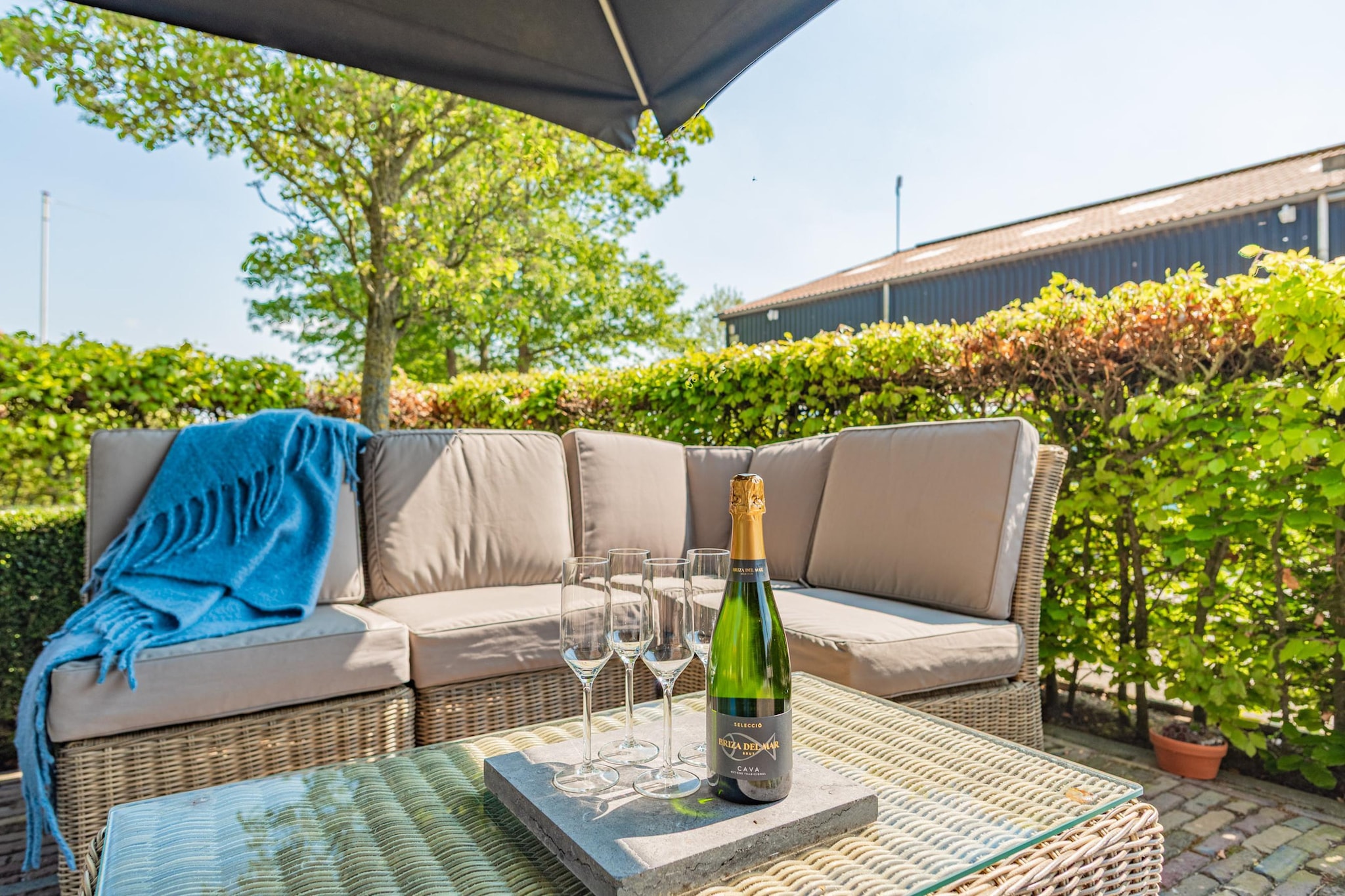 Hoeve Hofwijk Vakantiehuis-Terrasbalkon