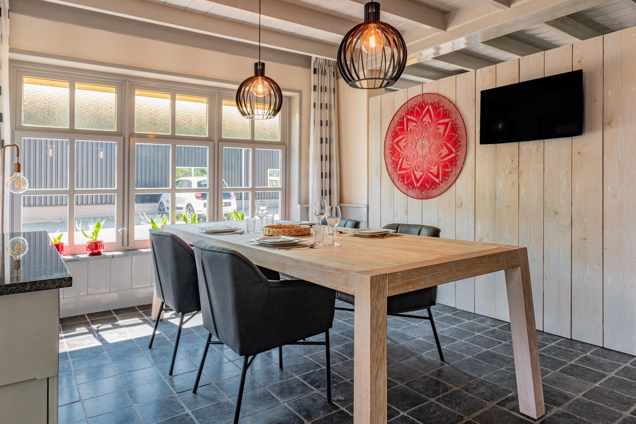 Hoeve Hofwijk Vakantiehuis-Eetkamer