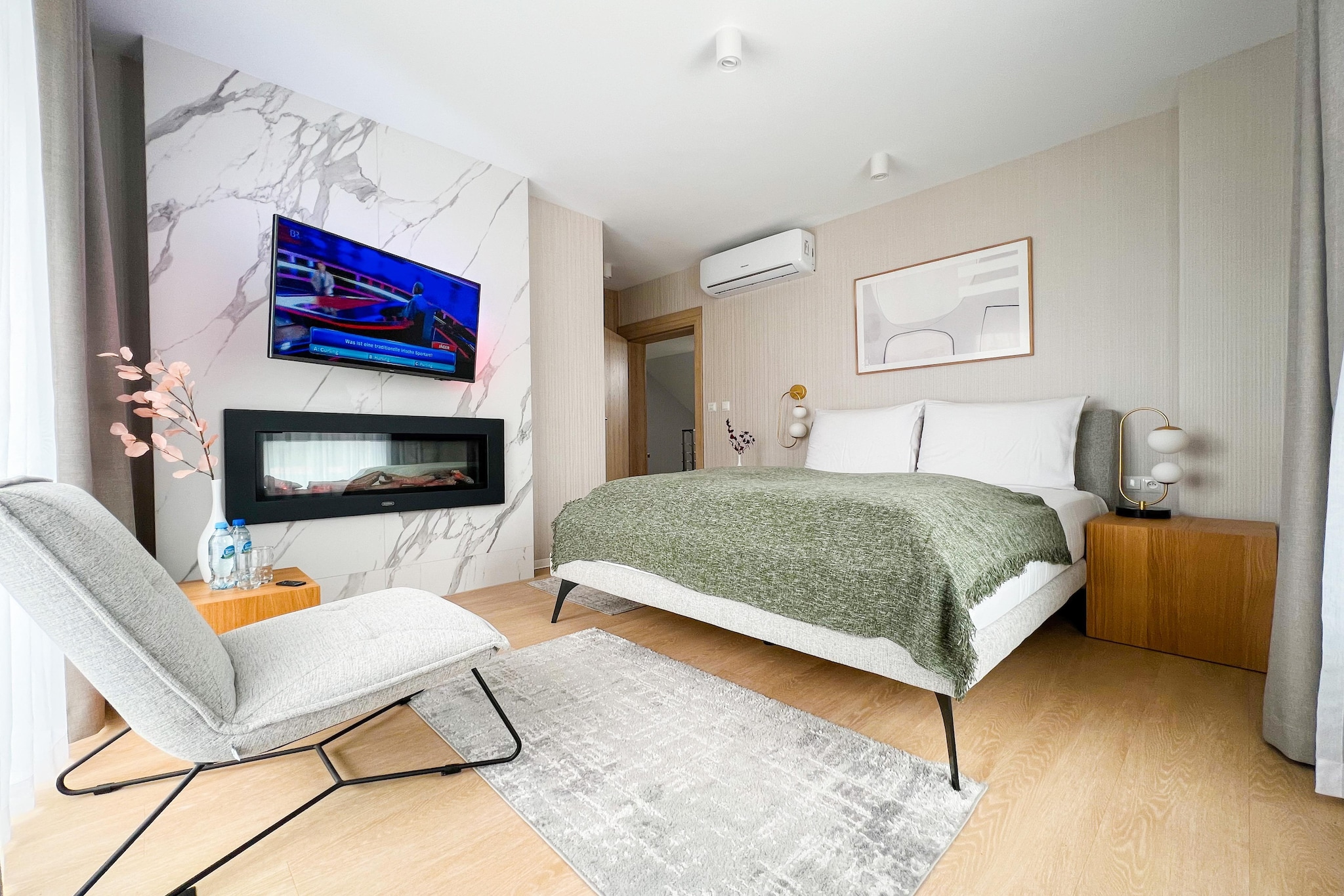 Apartament z tarasem na parterze-Chambre