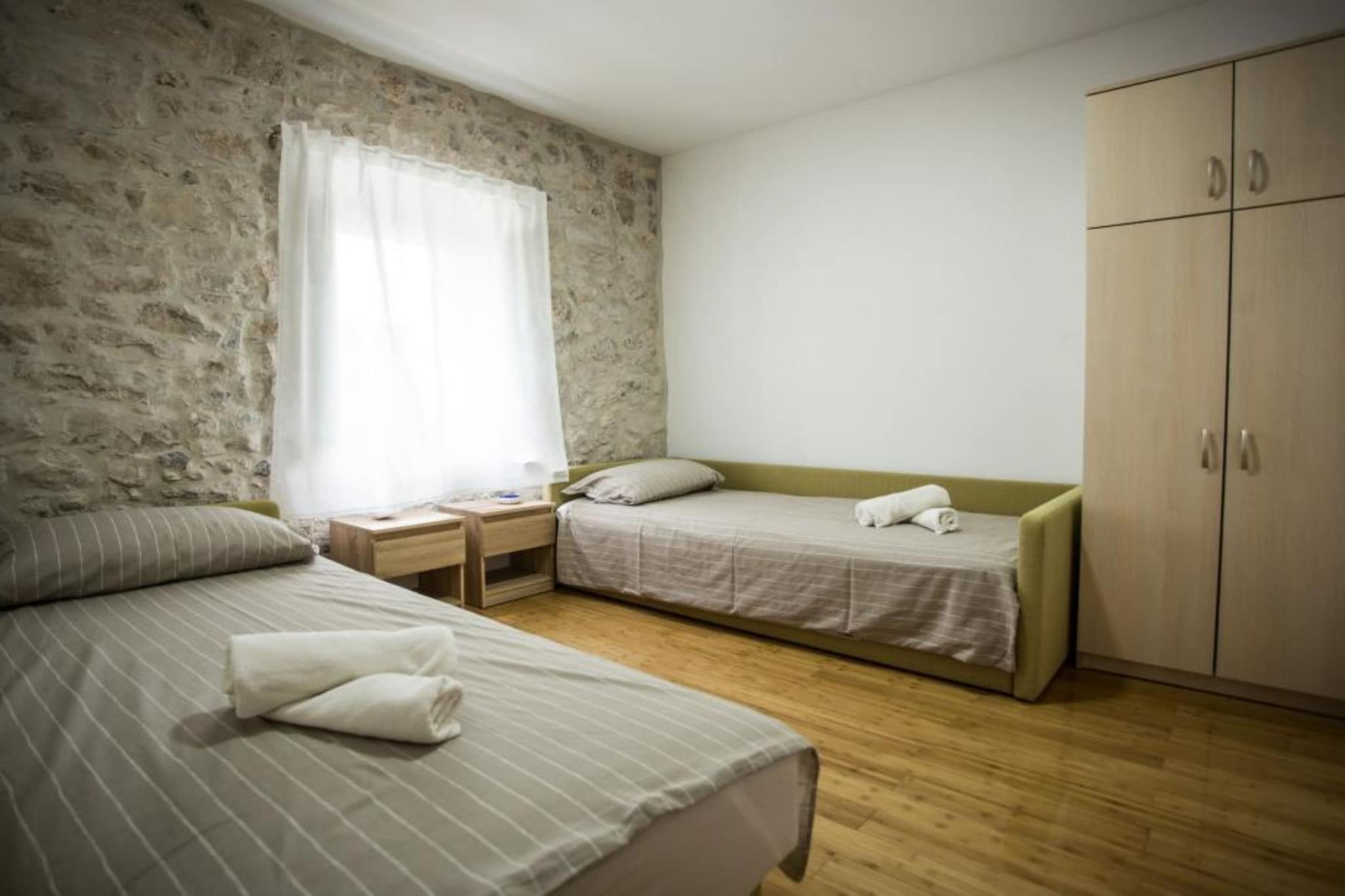 Apartments Stone House Murter - Two Bedroom Apartment with Balcony-Bedroom