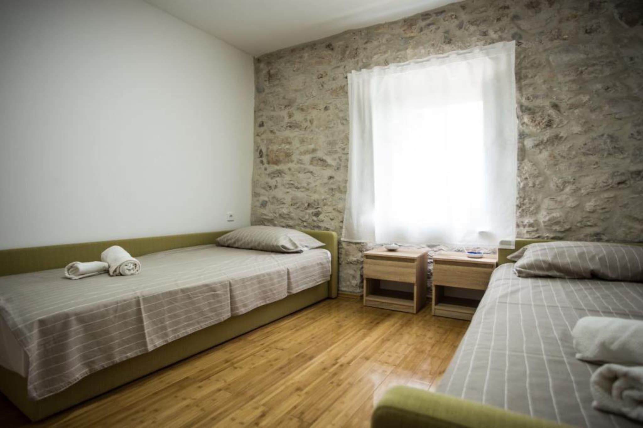 Apartments Stone House Murter - Two Bedroom Apartment with Balcony-Bedroom