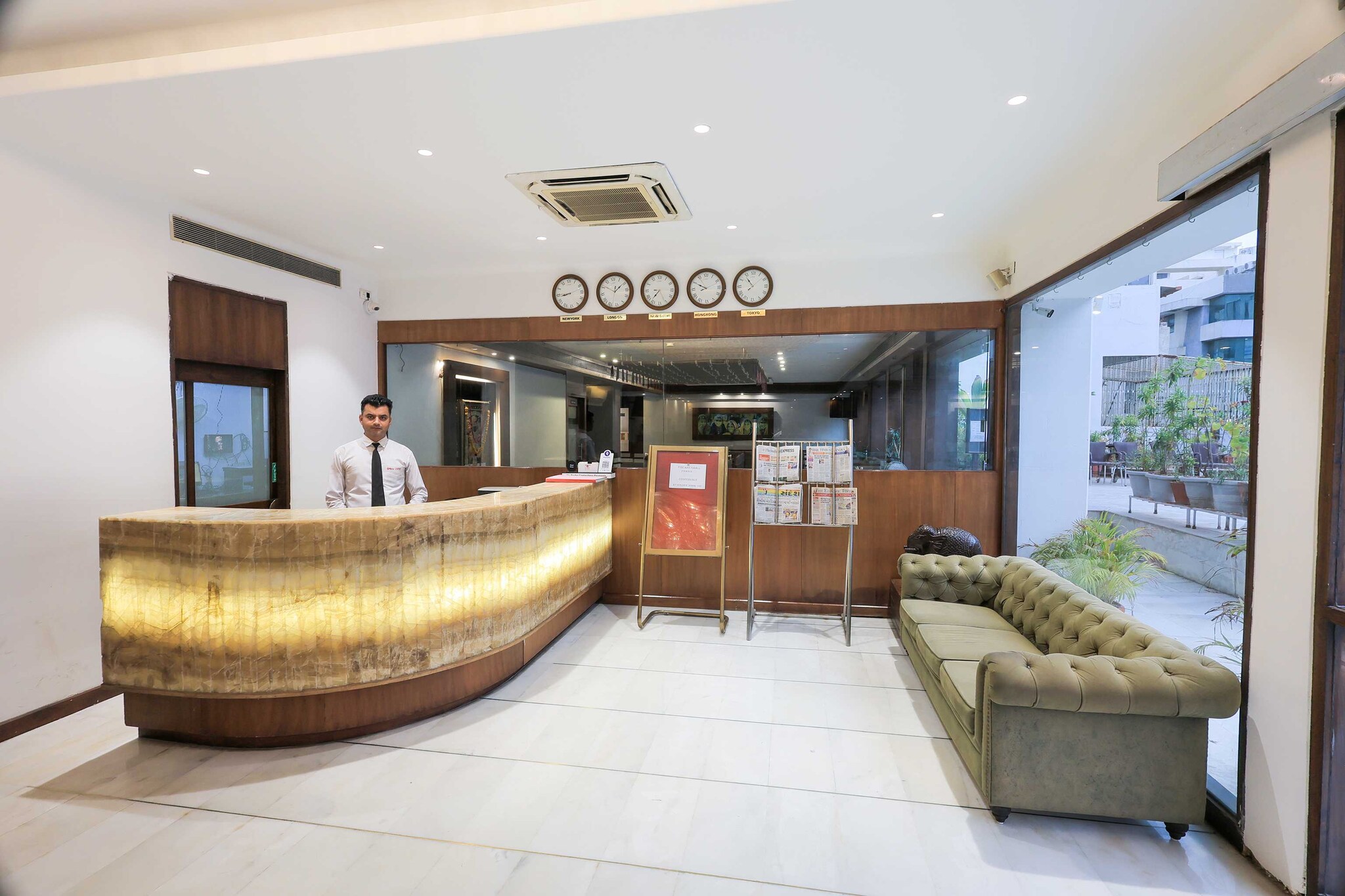 Lavish Stays at Palette Hotel Surya
Located in the heart of the cultural capital of Gujarat, Vadodara, Lavish Stays at Palette Hotel Surya is strategically located in very close proximity to the city’s Railway Station, Airport as well as Central State Transport Bus depot. The Hotel proximity to city’s business and shopping hub proves to be an ideal choice for guests and tourists to experience all that Vadodara city has to offer.
Unmarried couples are warmly welcome at this property.
Guests with local ID proof are warmly welcome.
Early Check-In Policy: A full day’s room rate will be charged for check-ins before 6:00 AM. Complimentary early check-in is available between 6:00 AM and 10:00 AM, subject to room availability.
Check-in is only available to guests aged 18 and above. Please provide a government-issued ID to confirm your age.