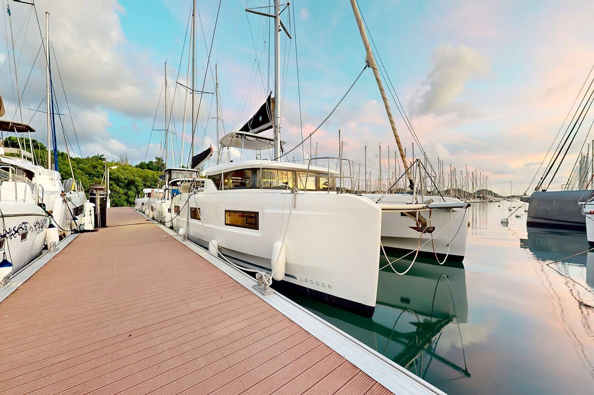 Luxury catamaran escape for family