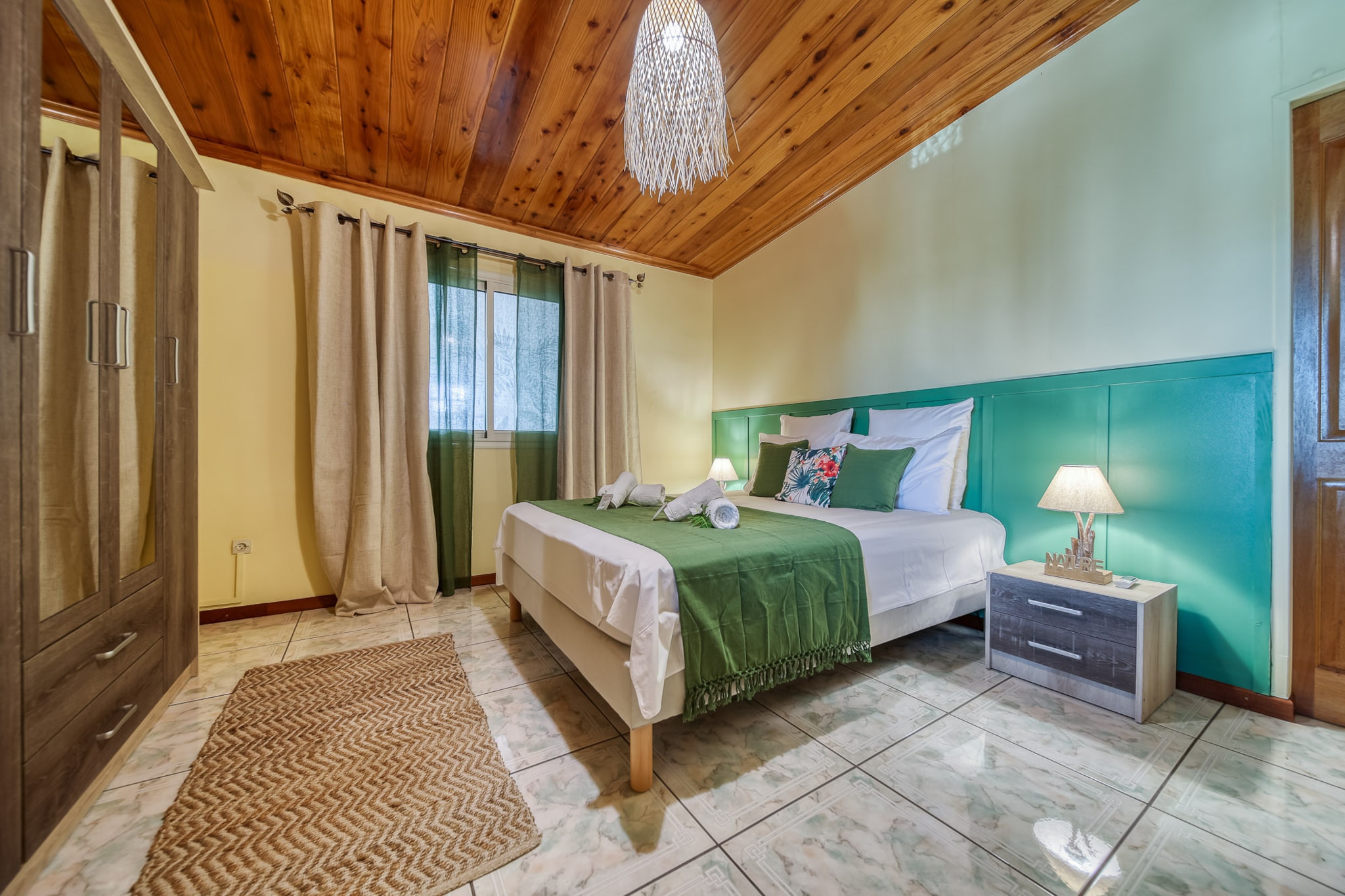 Kaz Latania - Appartement 3* à l'Etang Salé-Bedroom