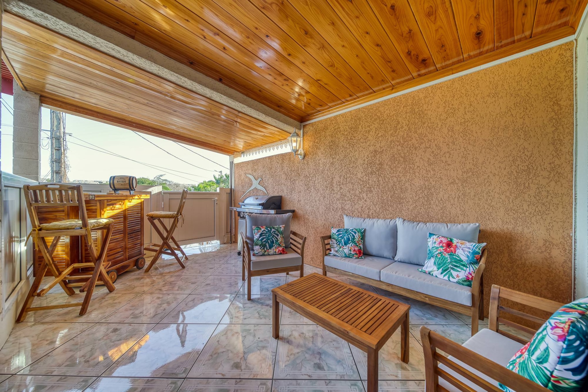 Kaz Latania - Appartement 3* à l'Etang Salé-Terrace