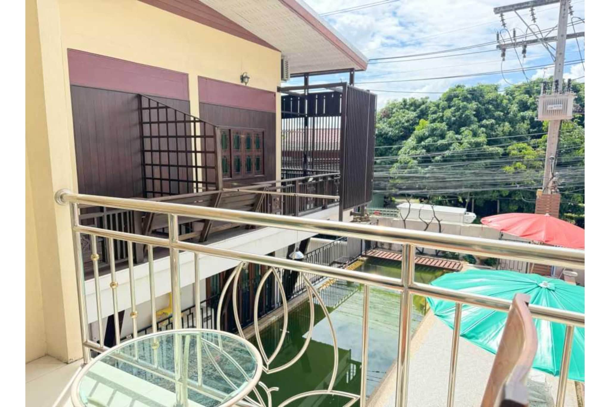 Step into comfort and charm with our Charming Superior Double | Warm & Stylish, featuring stylish decor, mountain views, and a private bathroom. Whether you're working or unwinding, enjoy air-conditioning, a work desk, and fast WiFi. The room is ideal for travelers who appreciate a balance of function and elegance, located near Central Plaza and just minutes from the airport.
Guest access
🏊 Outdoor saltwater swimming pool – open all year
🌐 Free WiFi available throughout the property
🚗 Free public parking nearby (no reservation needed)
🚭 Non-smoking rooms for a clean, fresh environment
🛏️ Private rooms with wardrobe & mountain views
🧻 En-suite bathrooms with shower and toilet paper
🪑 Outdoor terrace with seating and mountain views
🧹 Daily housekeeping for a comfortable stay
🧳 Luggage storage available at front desk
🗺️ Tour desk & express check-in/check-out
📺 Rooms equipped with cable TV and a work desk
🧺 Dry cleaning services upon request
📹 CCTV in common areas for your safety
🔔 Security alarm system in place
🗣️ Languages spoken: English & Thai
Other things to note
🕒 Check-in: From 14:00 to 00:00
🕛 Check-out: Until 12:00 noon