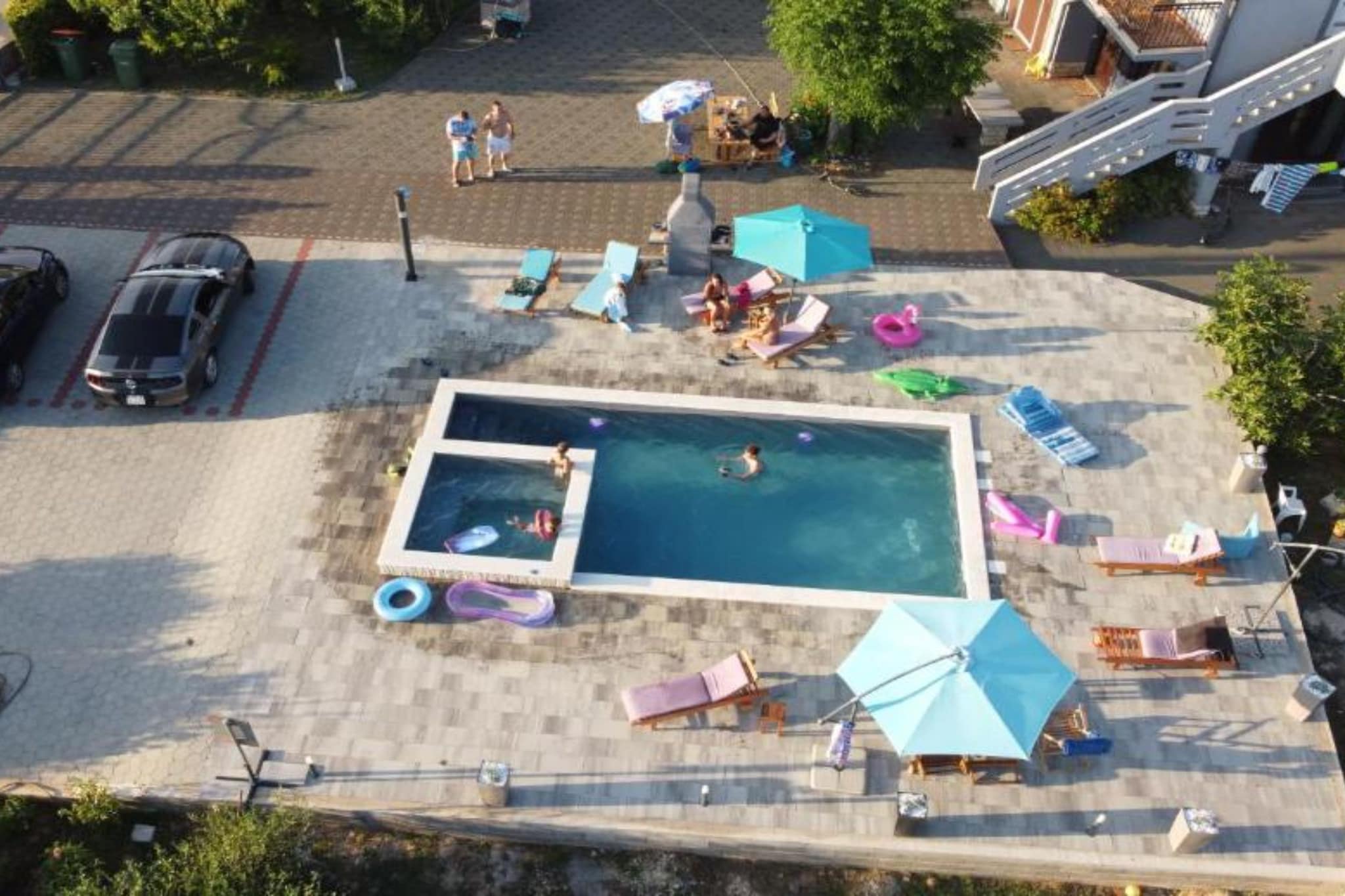 Apartments Franica with Heated Pool and Hot-Tub -  Two Bedroom Apartment with Terrace-Zwembad