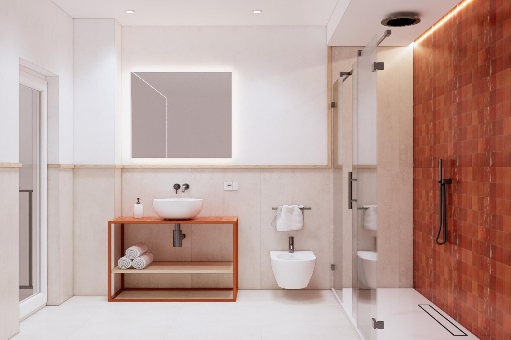 Suites 21 Corallo-Badkamer