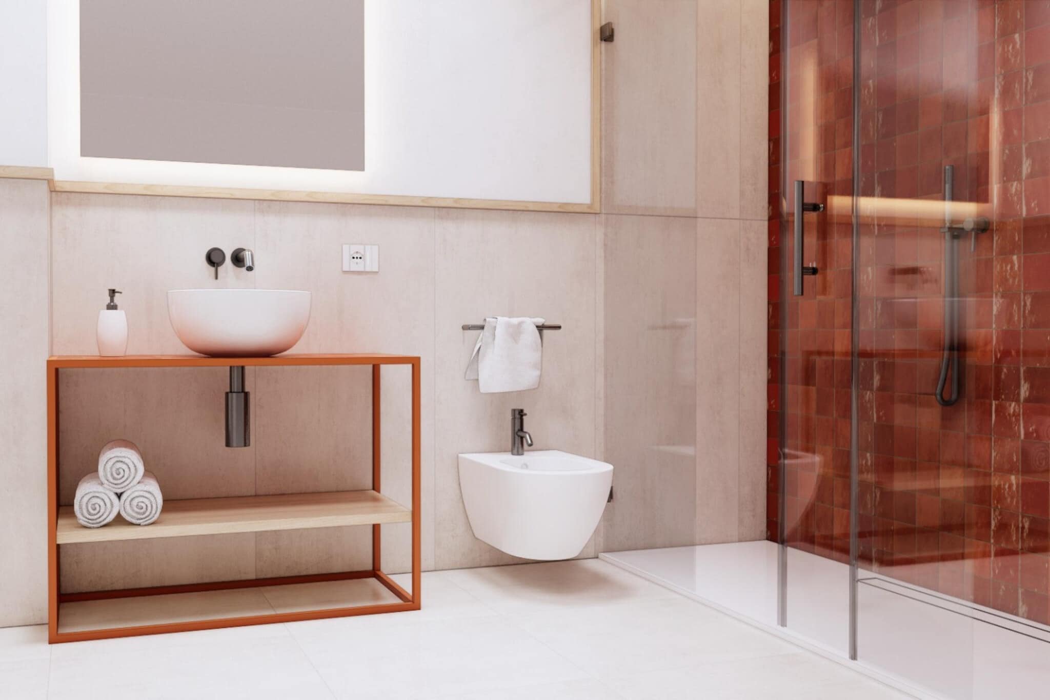 Suites 21 Corallo-Badkamer