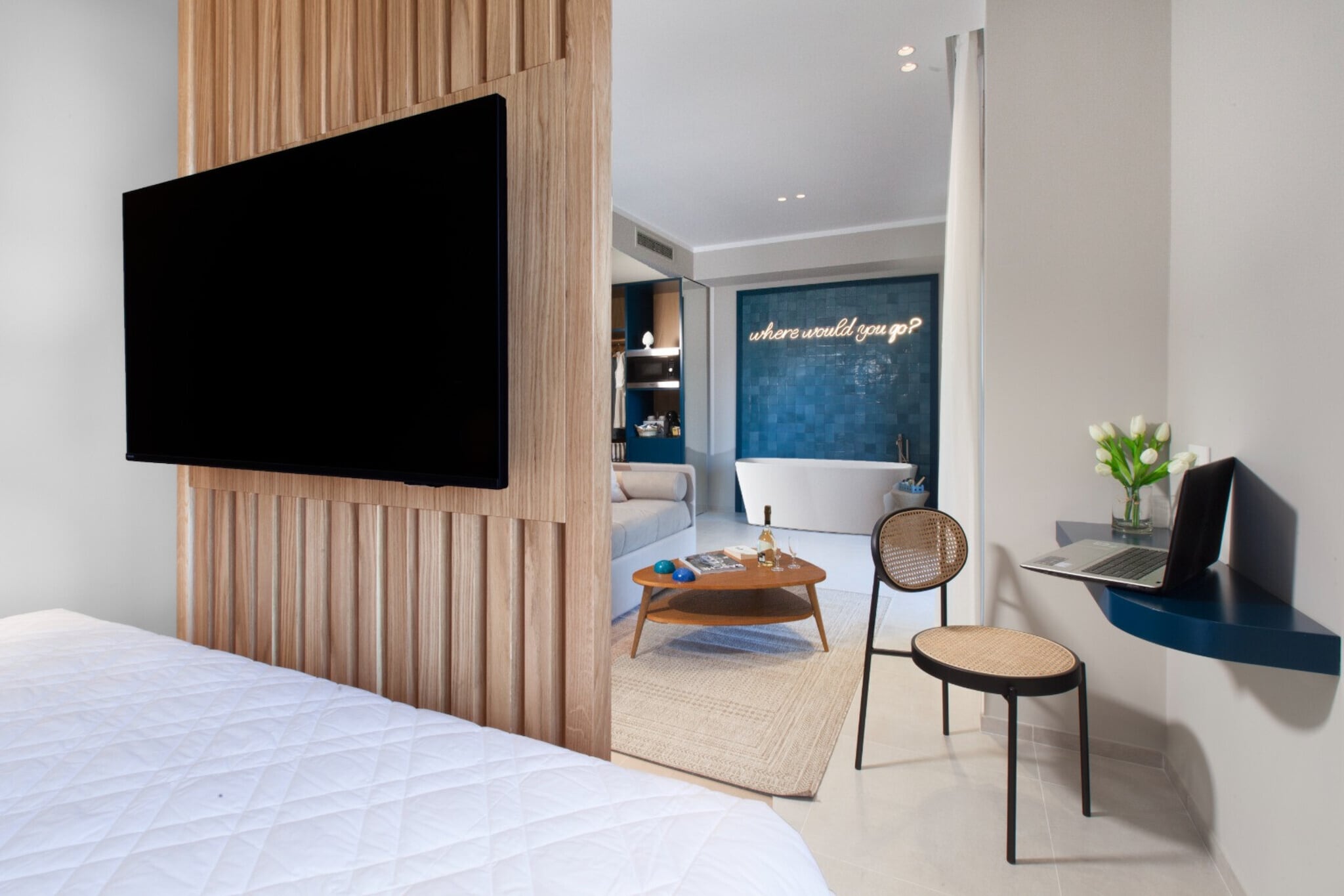 Suites 21  Petrolio-Slaapkamer