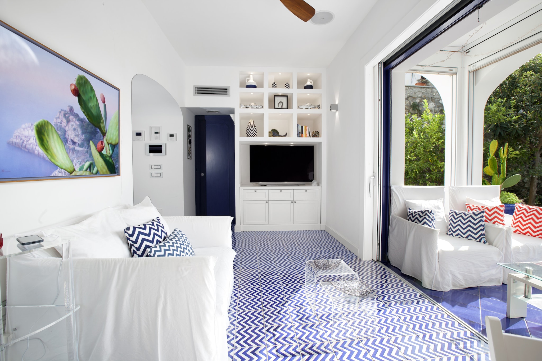 Villa Blue Skyline-Woonkamer