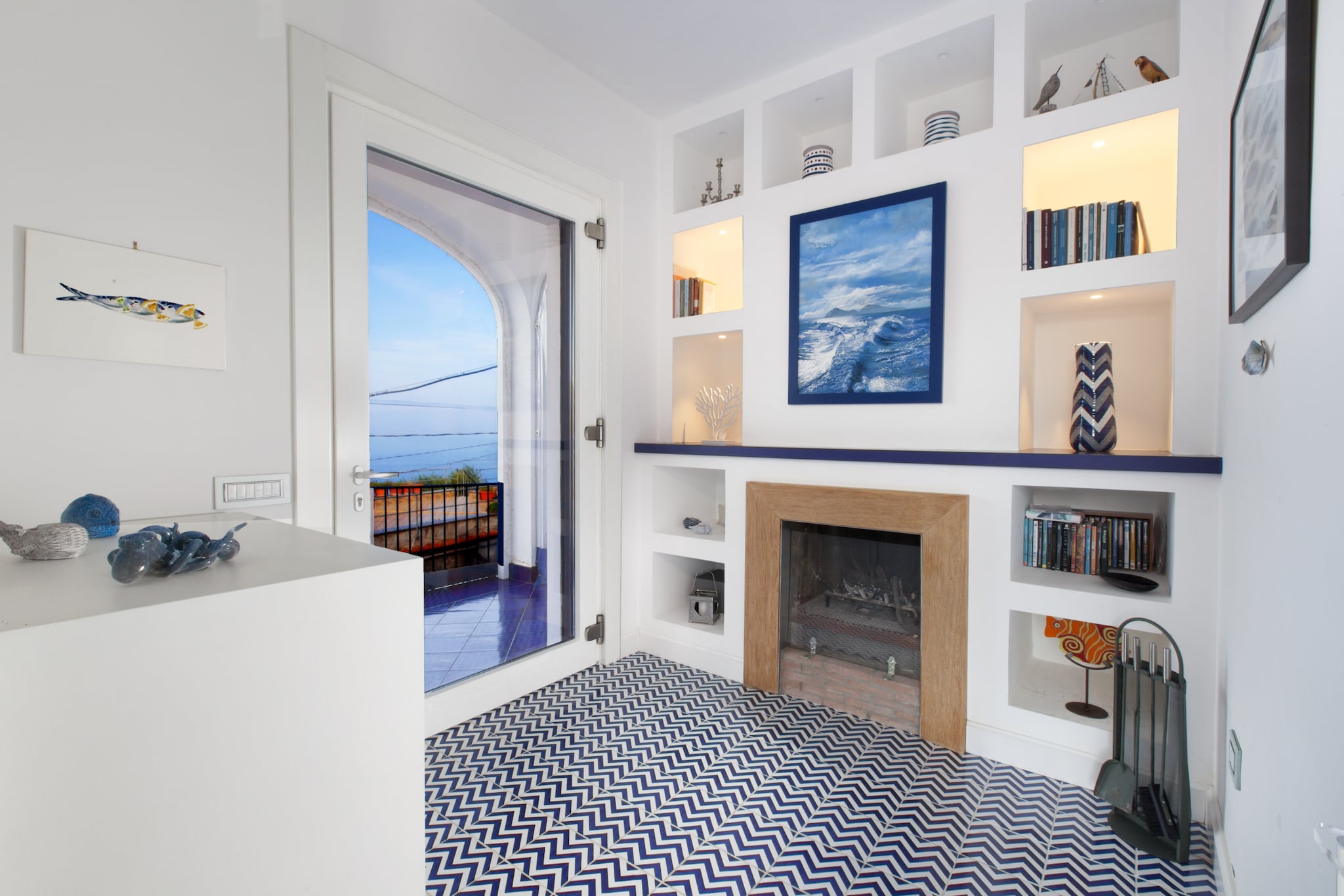 Villa Blue Skyline-Woonkamer