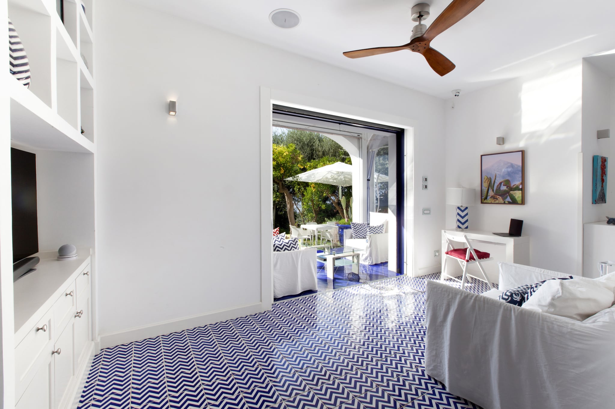 Villa Blue Skyline-Woonkamer