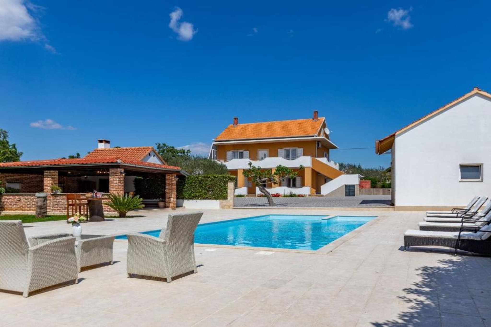 Peaceful Murvica Villa Pool, Garden, and Modern Comfort - Two Bedroom Holiday Home with Private Pool-Swimming pool
