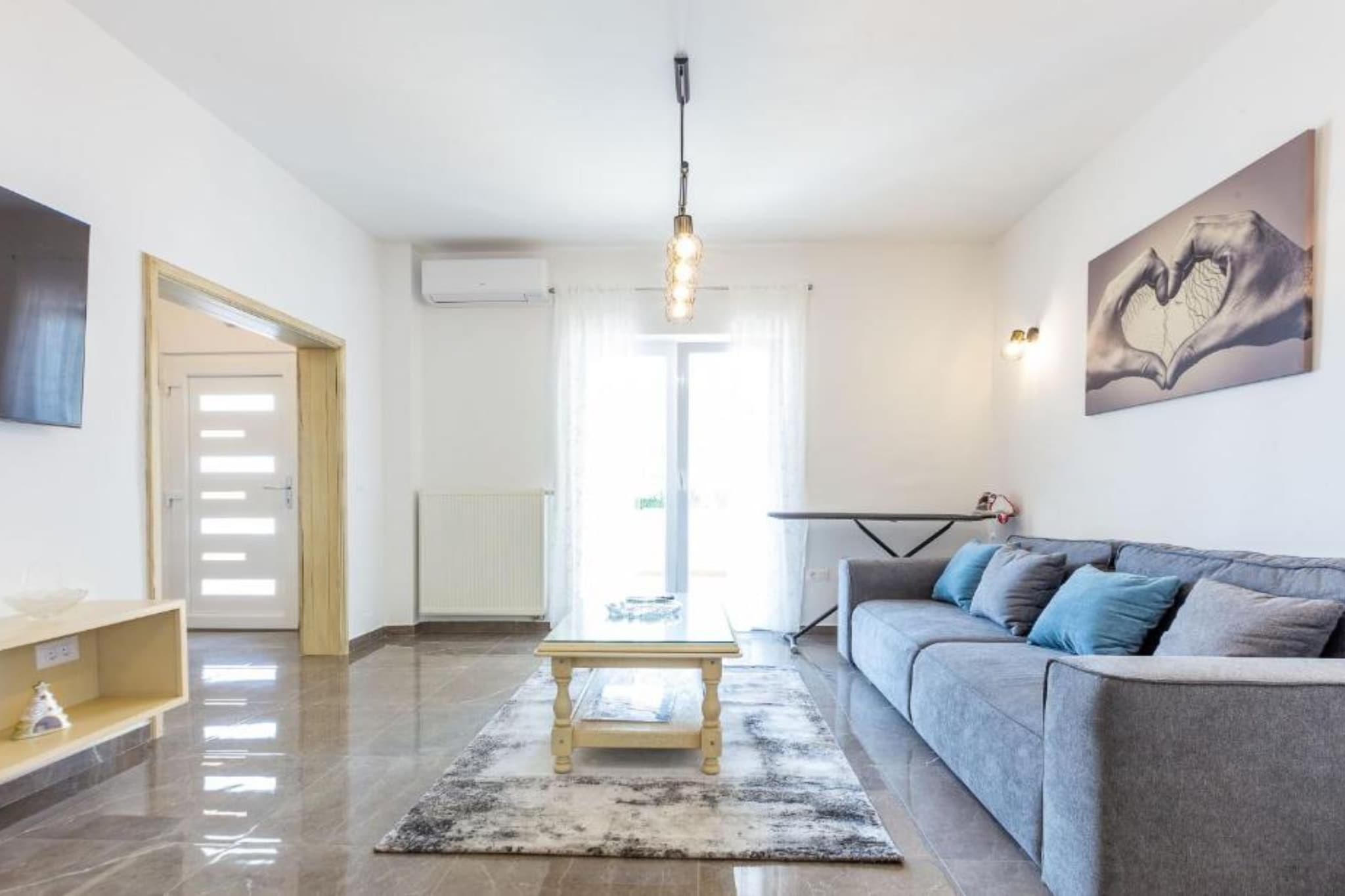 Peaceful Murvica Villa Pool, Garden, and Modern Comfort - Two Bedroom Holiday Home with Private Pool-Living room