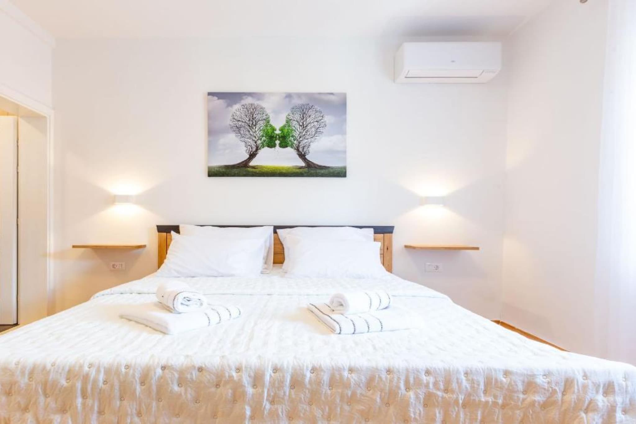 Peaceful Murvica Villa Pool, Garden, and Modern Comfort - Two Bedroom Holiday Home with Private Pool-Bedroom