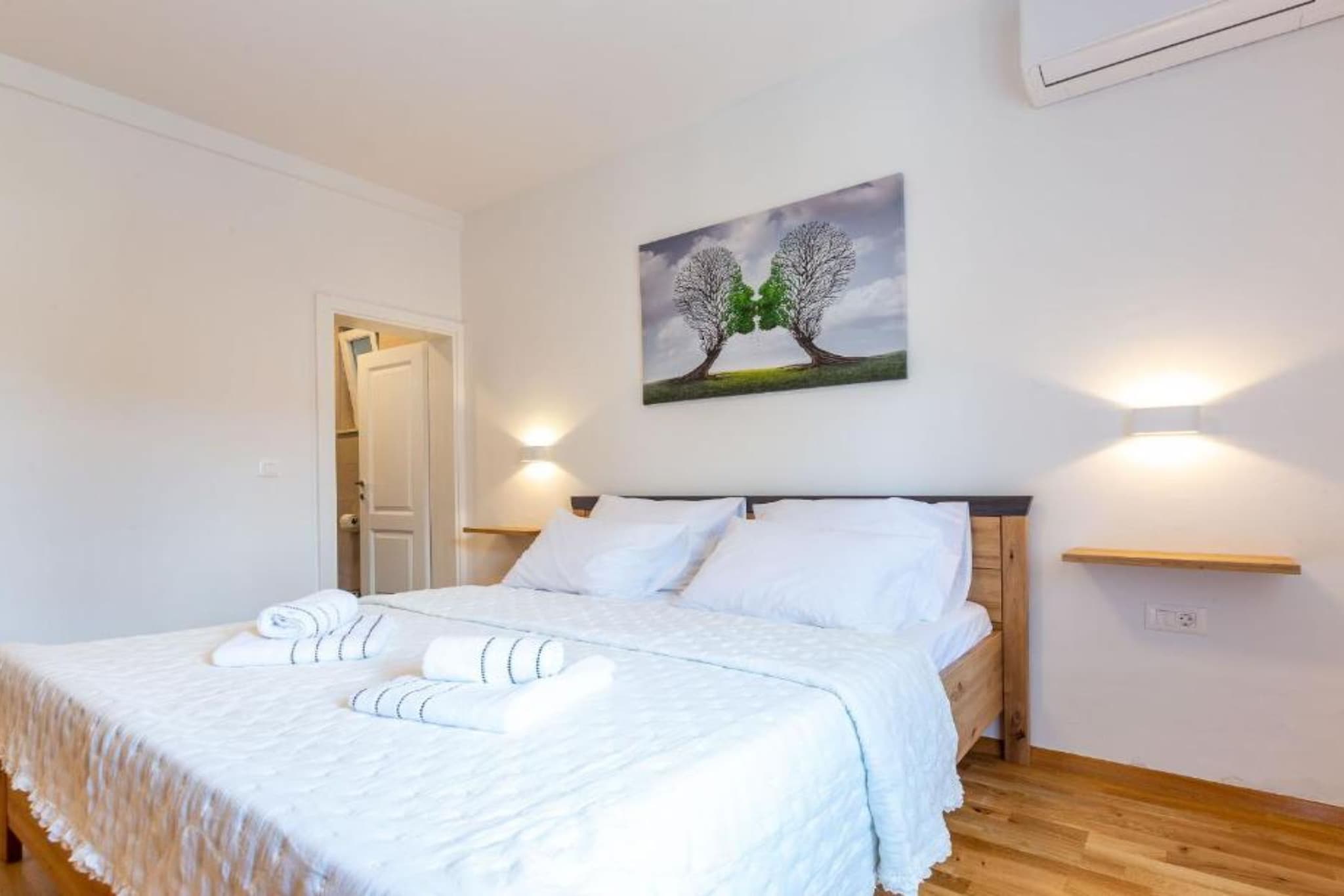 Peaceful Murvica Villa Pool, Garden, and Modern Comfort - Two Bedroom Holiday Home with Private Pool-Bedroom