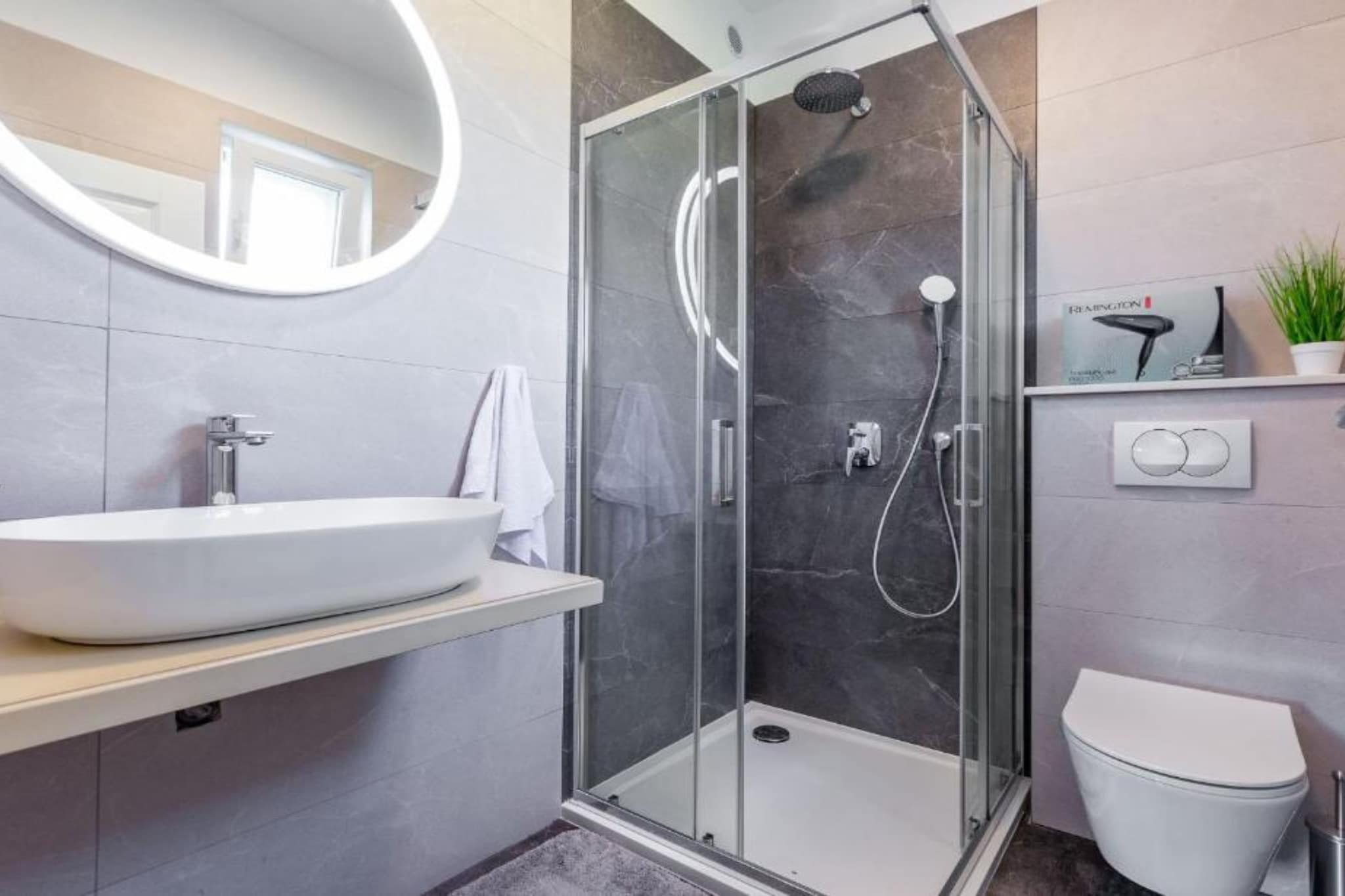 Peaceful Murvica Villa Pool, Garden, and Modern Comfort - Two Bedroom Holiday Home with Private Pool-Bathroom