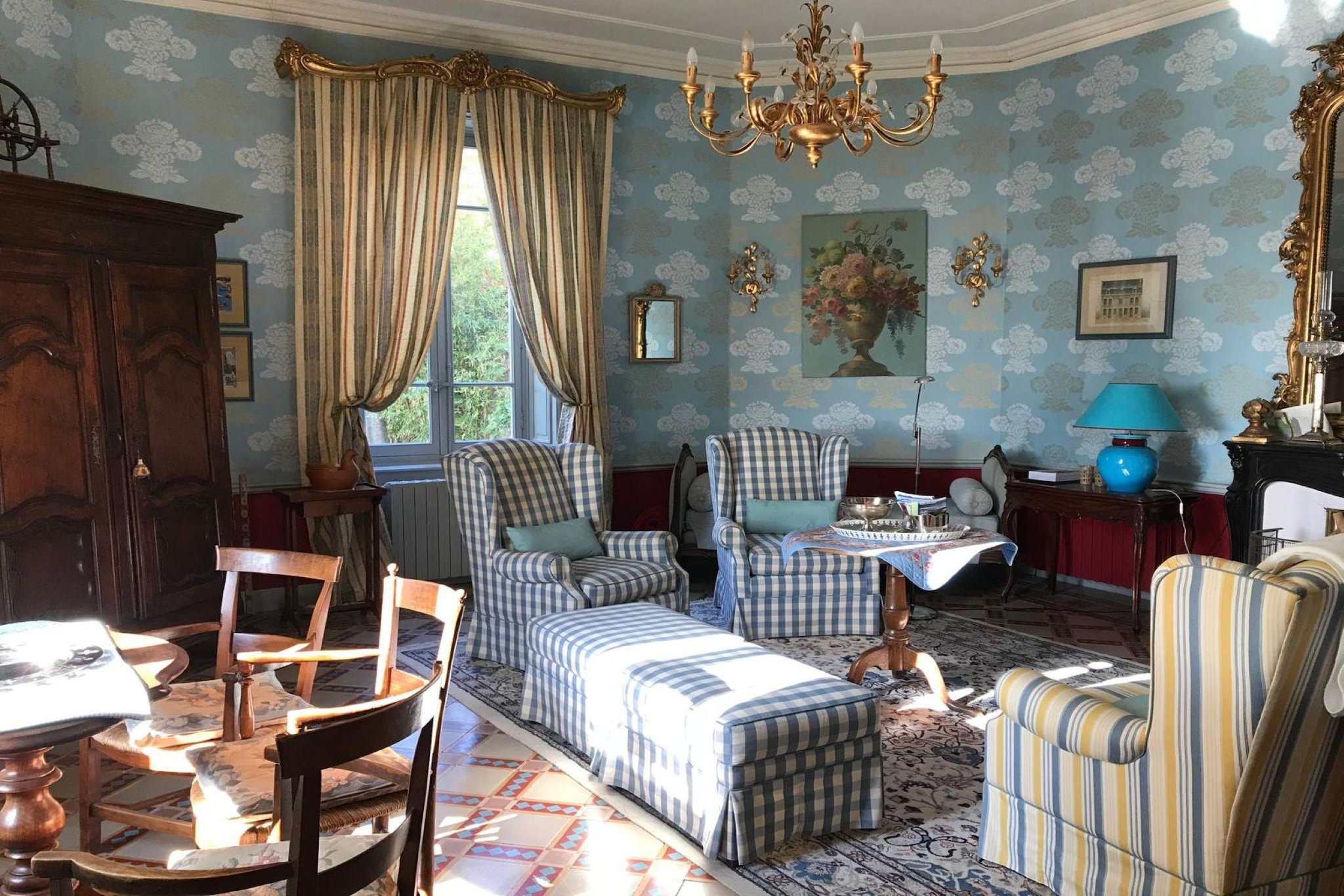 Maison de Maitre avec piscine-Salon