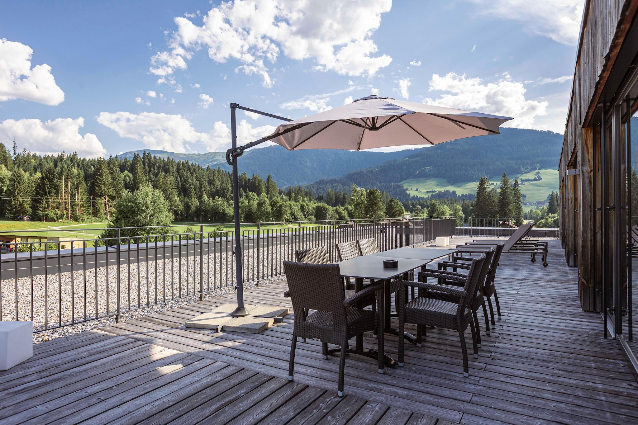 Berg & Golf Apartments Westendorf 4-Terrasse / balcon