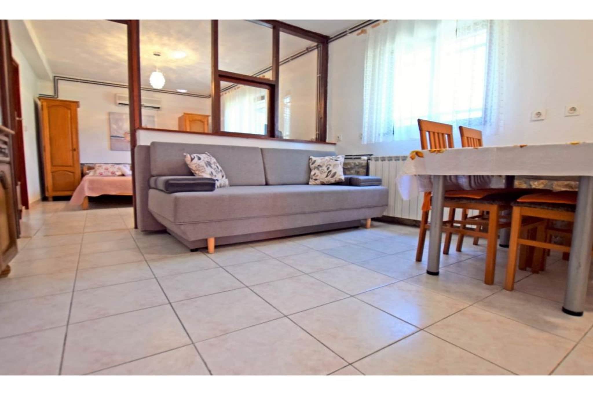 Apartments Adriana - One Bedroom Apartment A2+1-Eetkamer