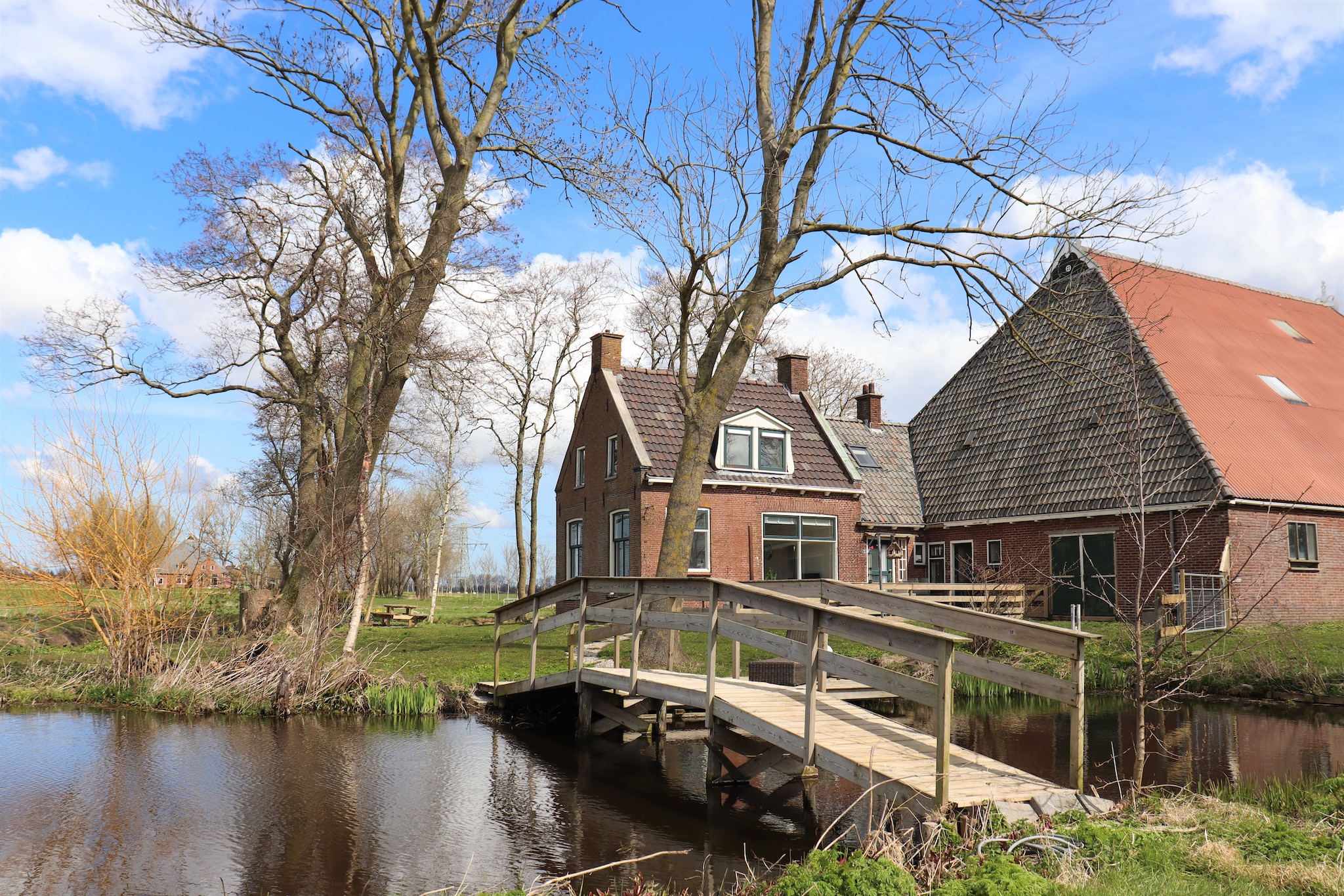 Boerderij uit 1866 in Friesland 16-persoons-Buitenkant zomer