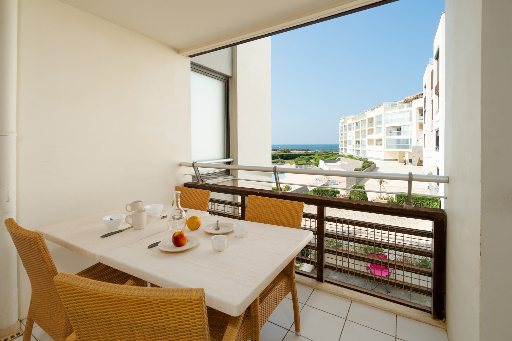 Rivages de Rochelongue N°1201 - 3P4-Terrace balcony
