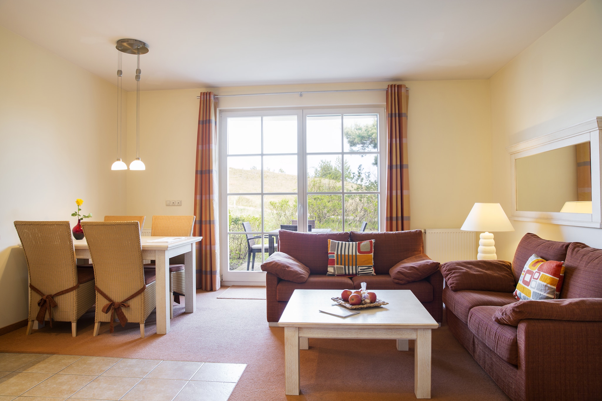 Gartenferienwohnung - Strandhotel Fischland-Woonkamer