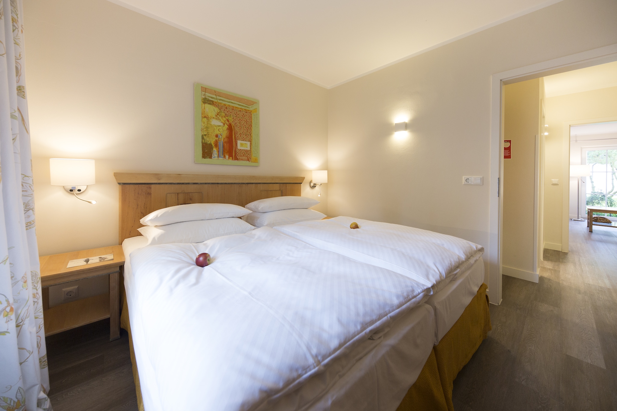 Gartenferienwohnung - Strandhotel Fischland-Slaapkamer